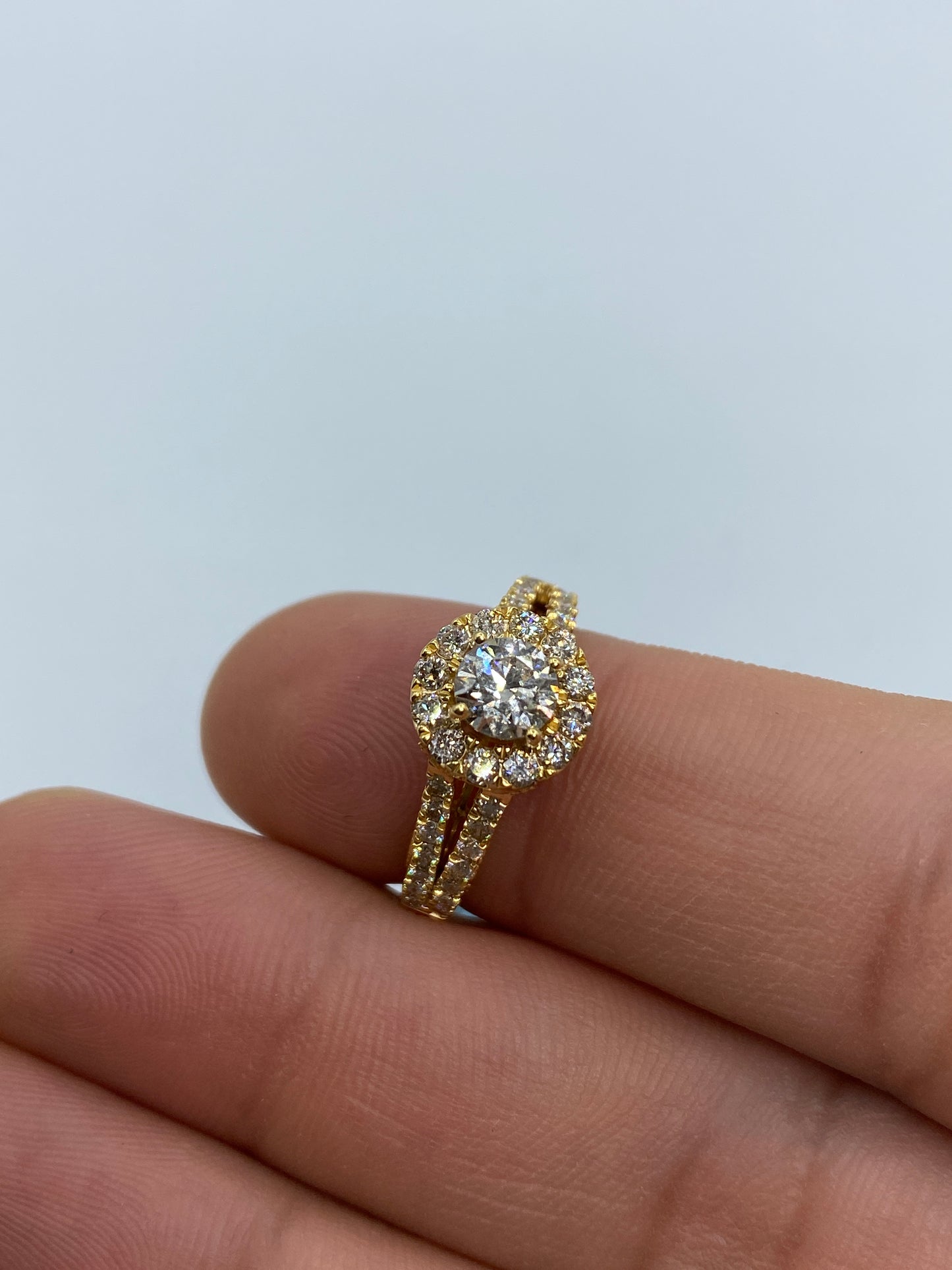 Large Stone Engagement Ring