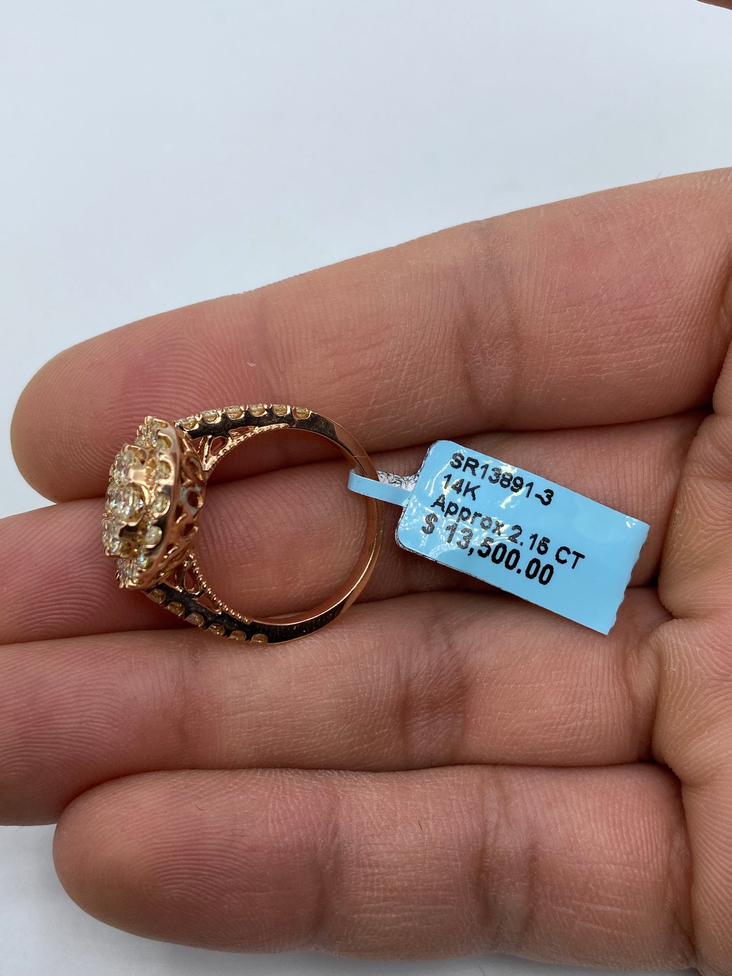 Rose Gold Circle Engagement Ring