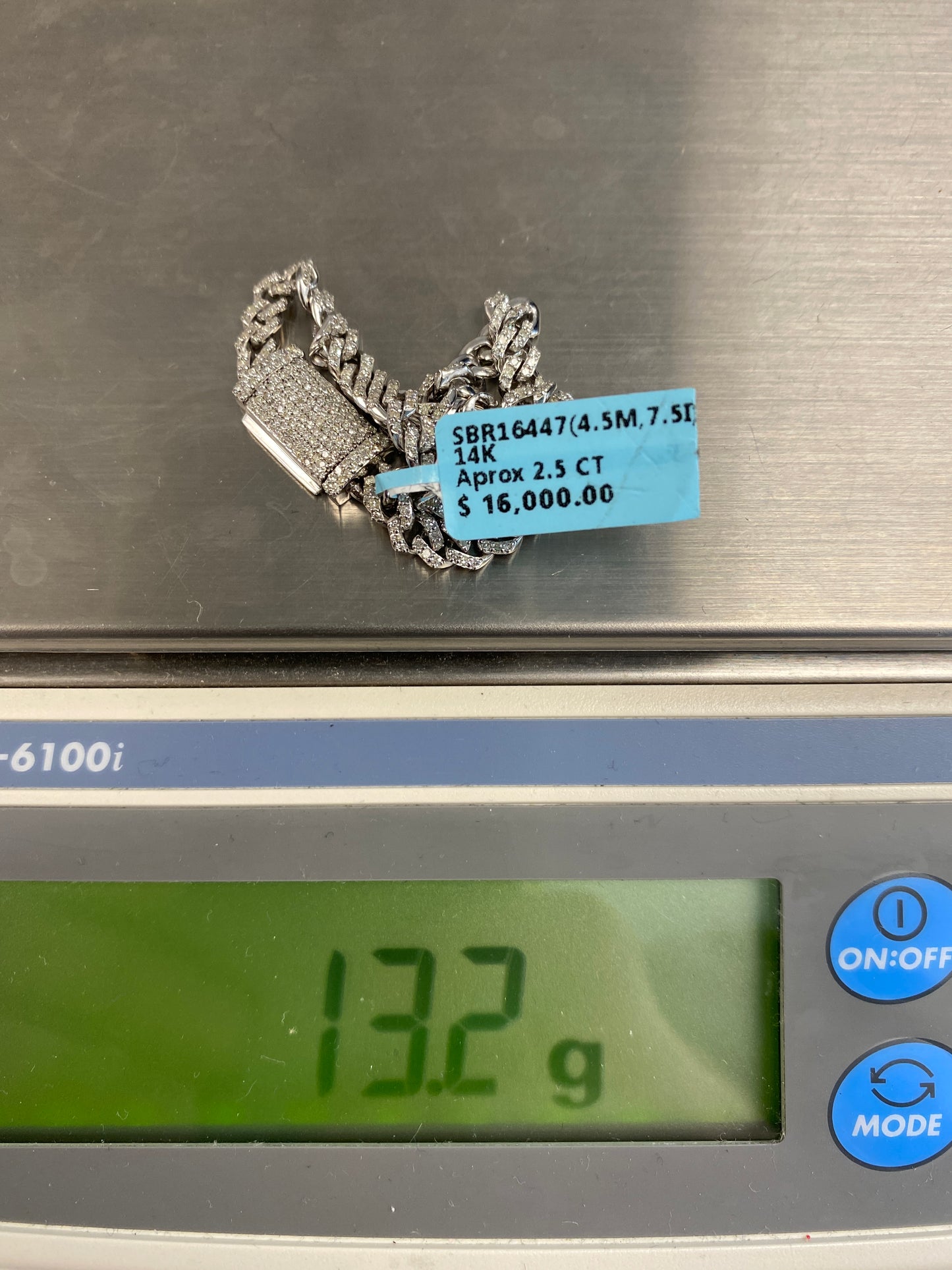 14K Cuban Bracelet 4.5mm, 7.5in