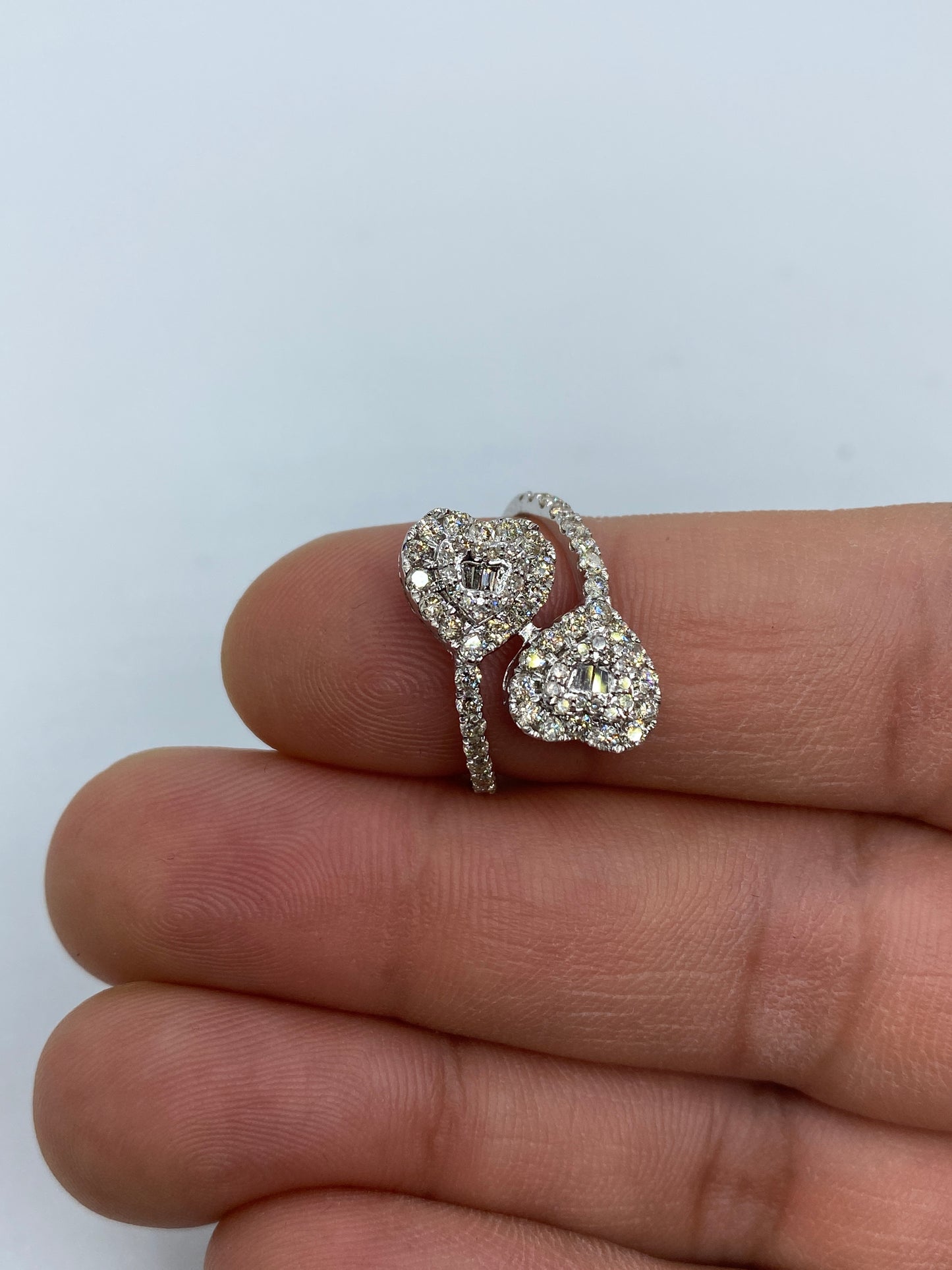 Heart Bangle Engagement Ring