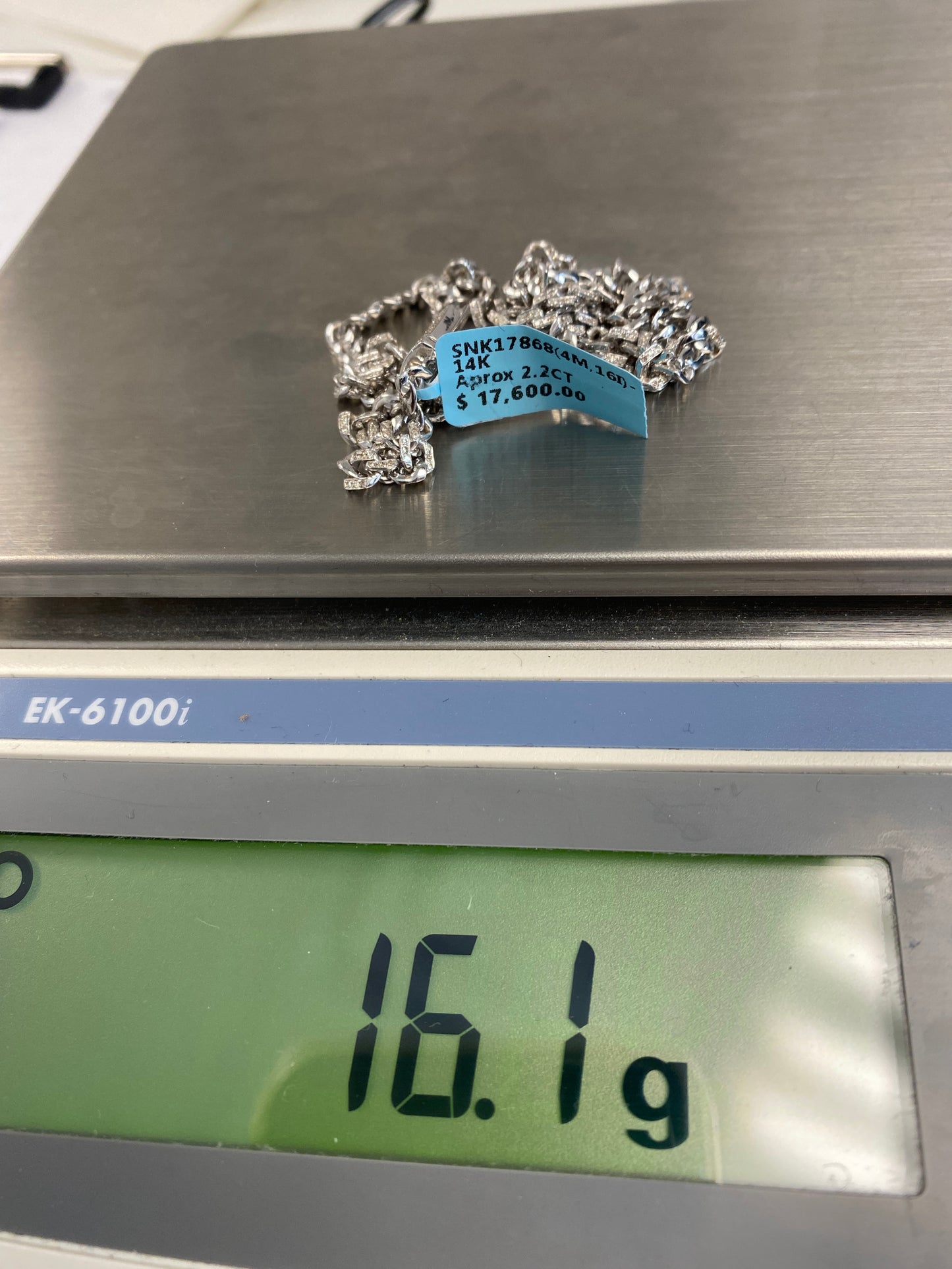 14K Cuban Chain 4mm, 16in