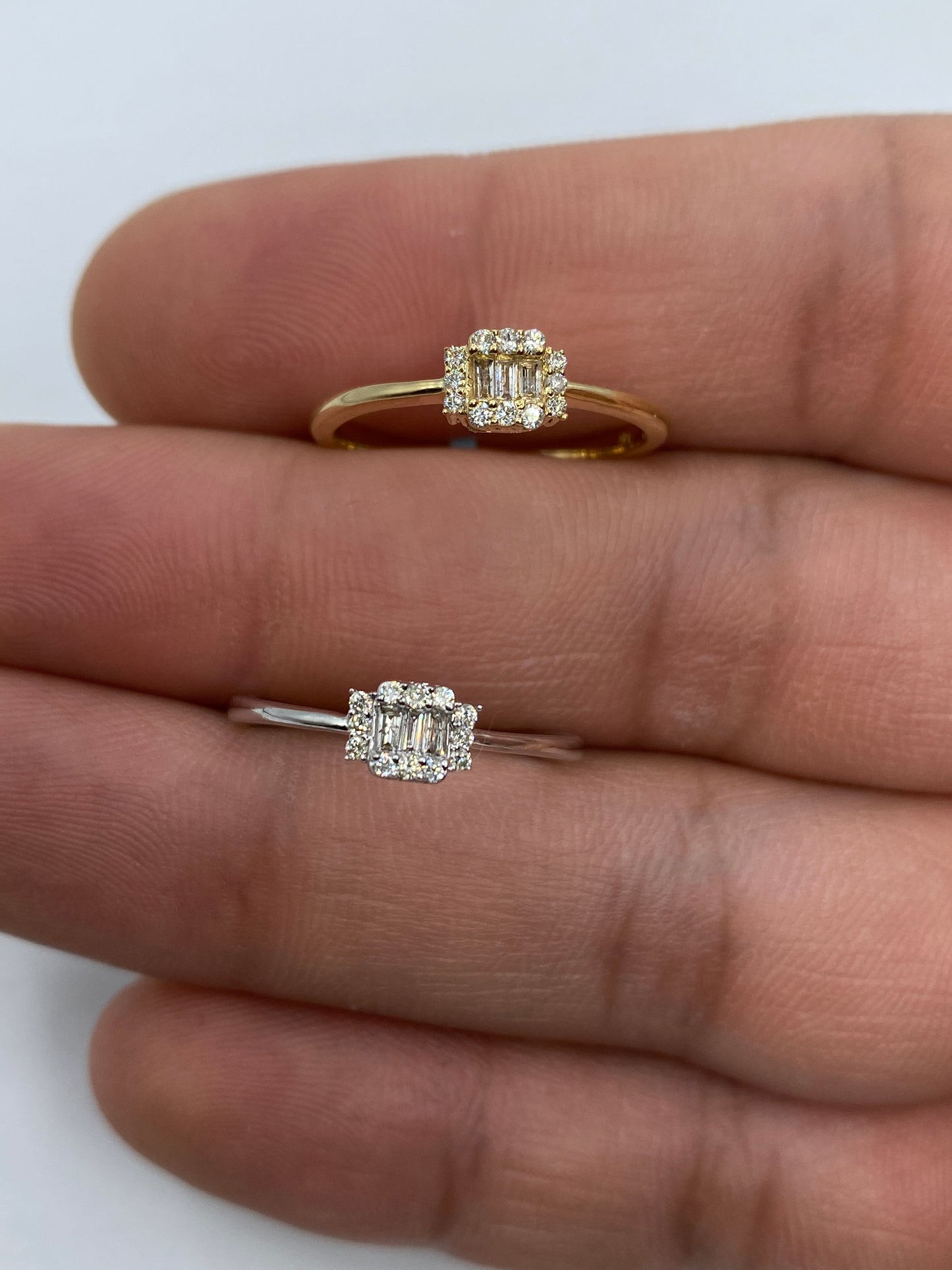 Minimal Baguette Engagement Ring