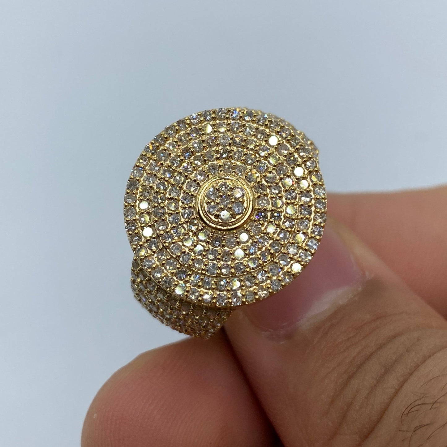 10K Circle Diamond Ring Style #2