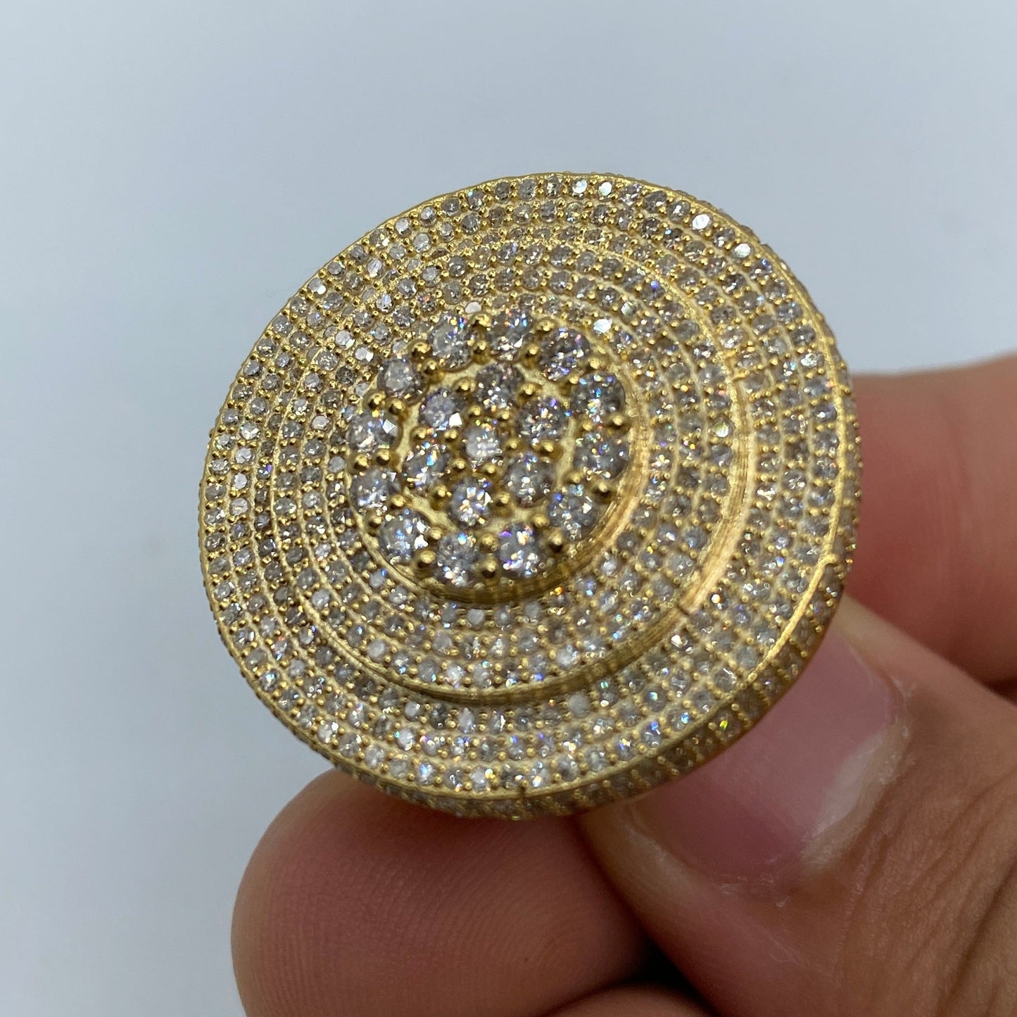 10K Circle Zeus Diamond Ring Size #2