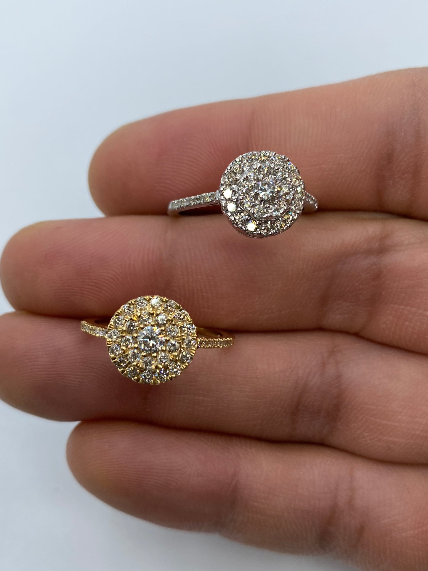 Circle Thin Band Engagement Ring