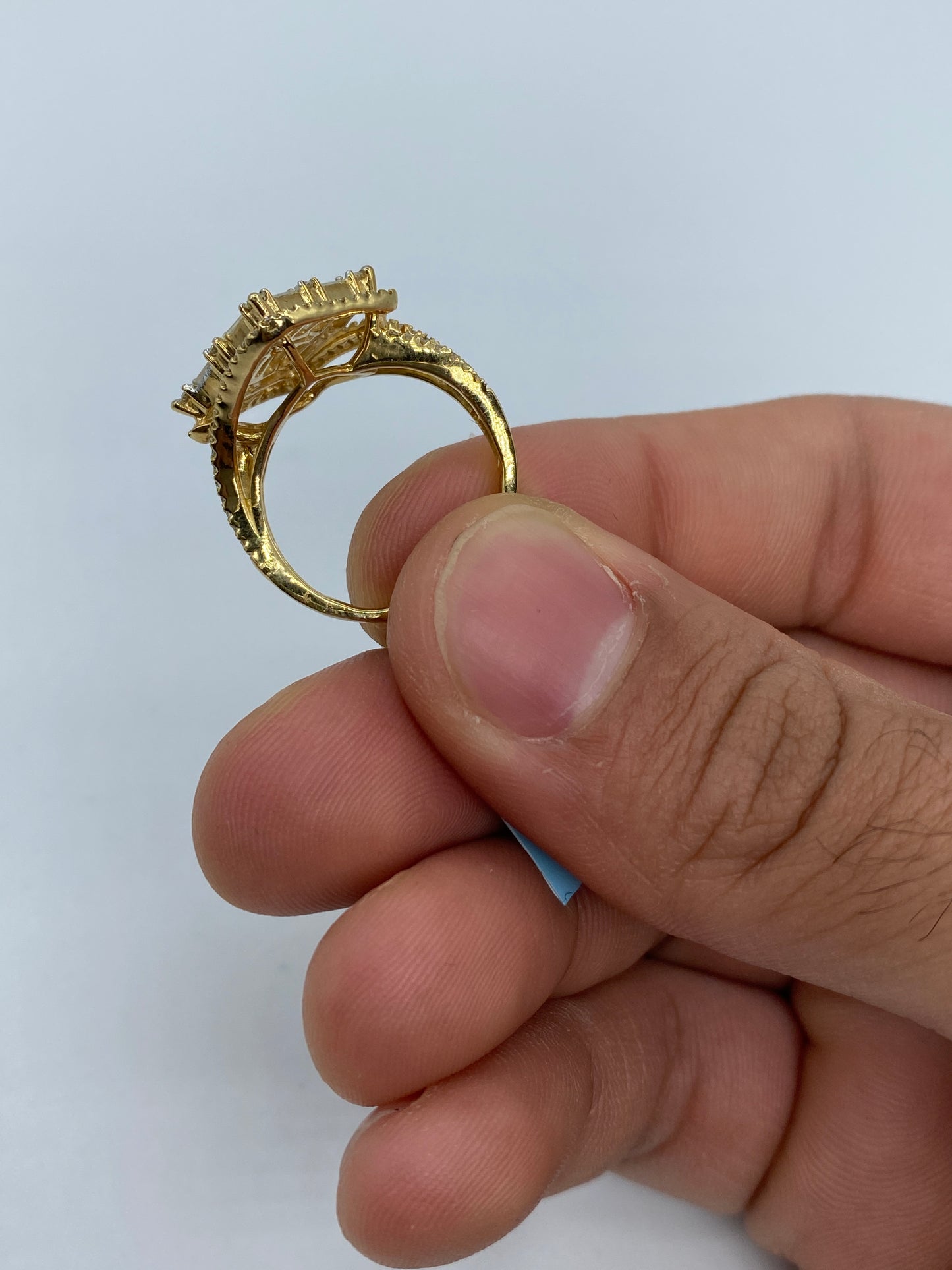 Large Diamond Baguette Ladies Ring