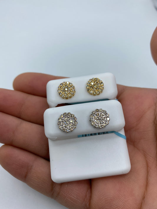 Circle Flower Earrings