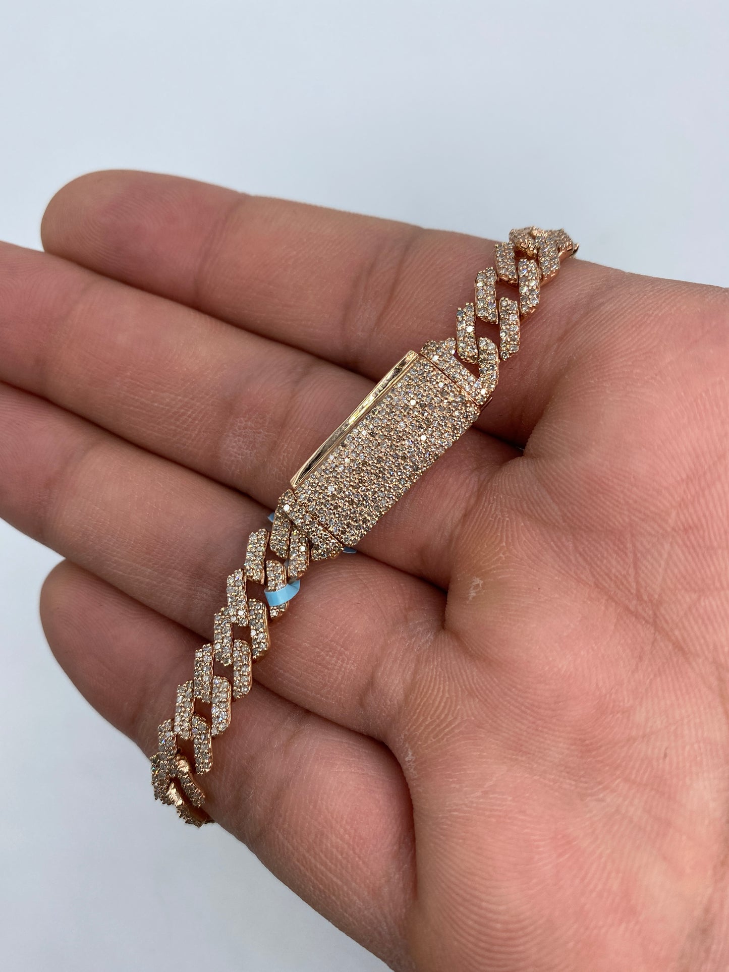 14K Cuban Bracelet 8mm, 7.5in