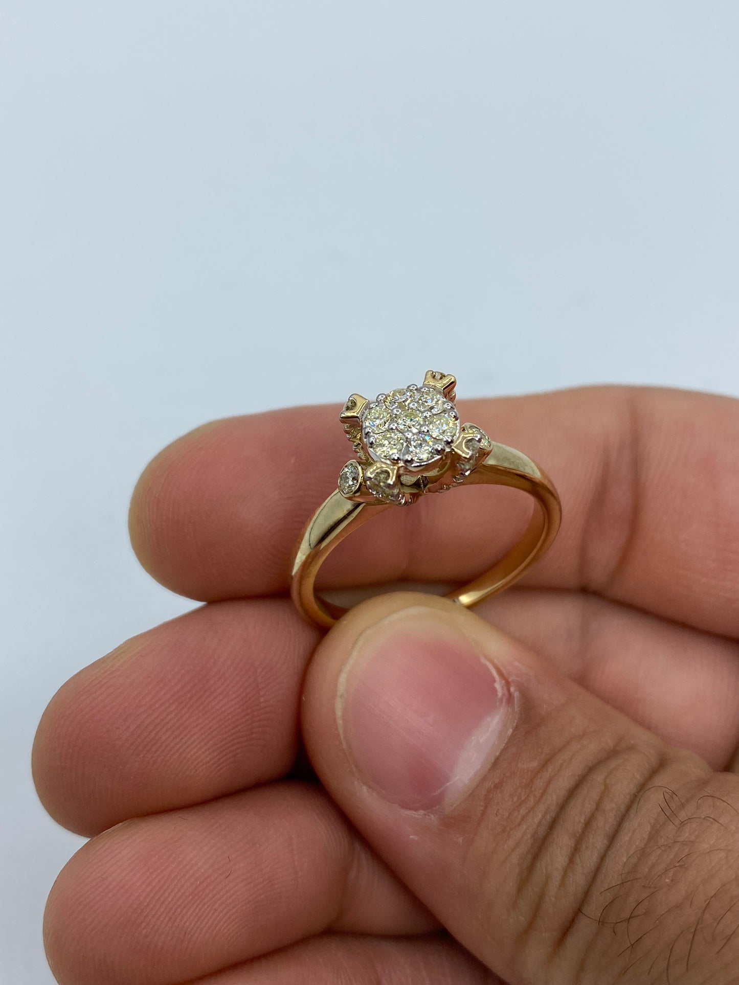 Flower Engagement Ring