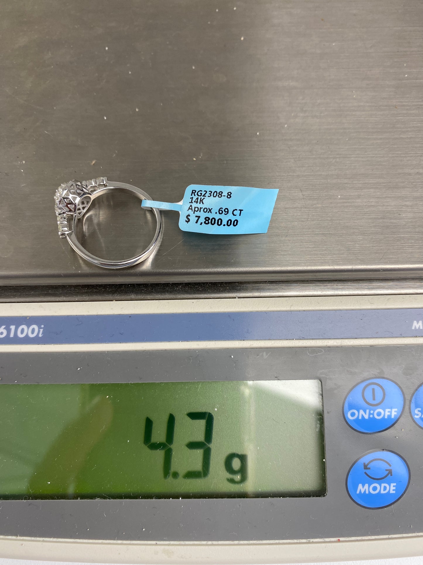 Circle Baguette Engagement Ring