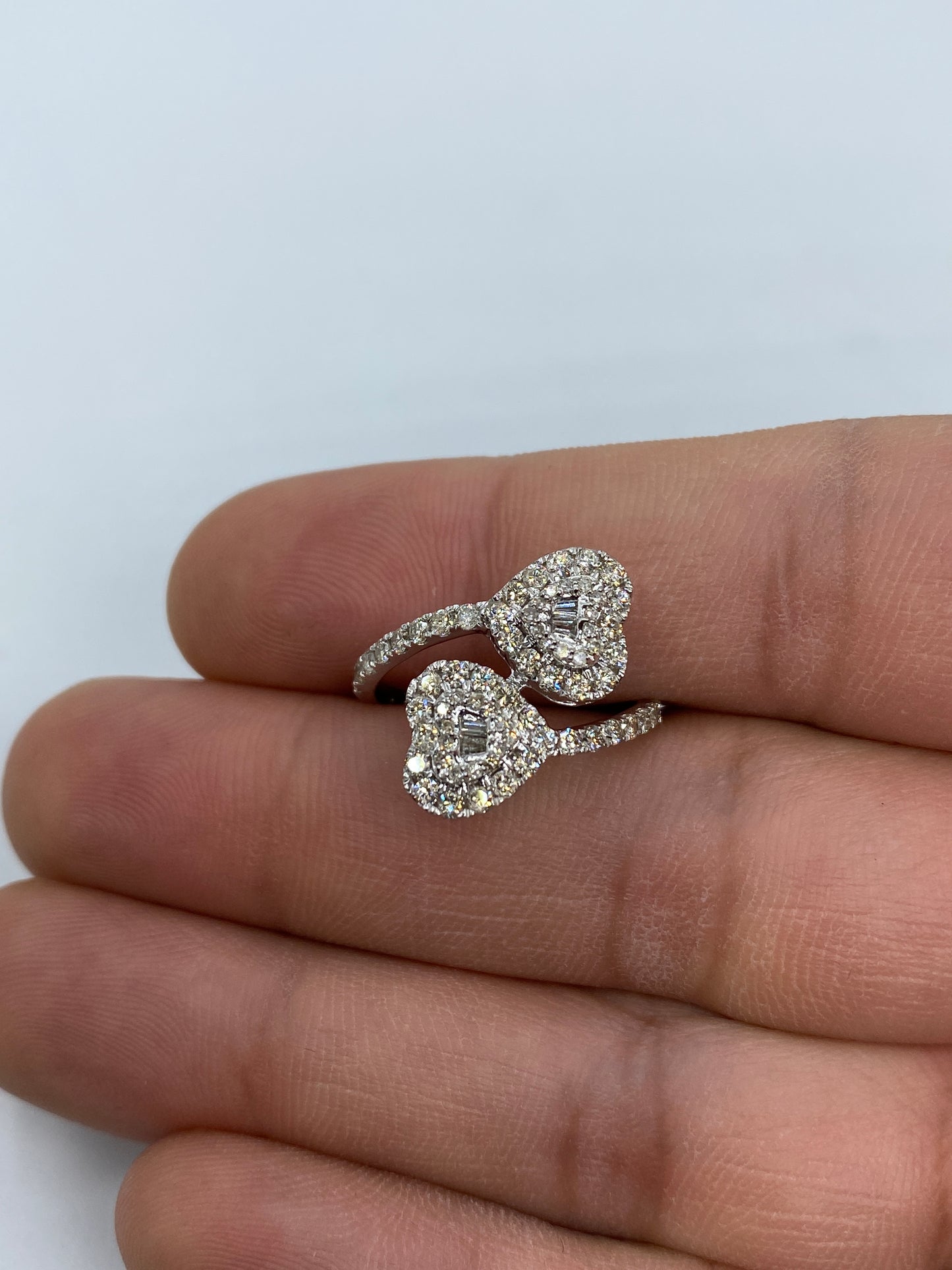 Heart Bangle Engagement Ring