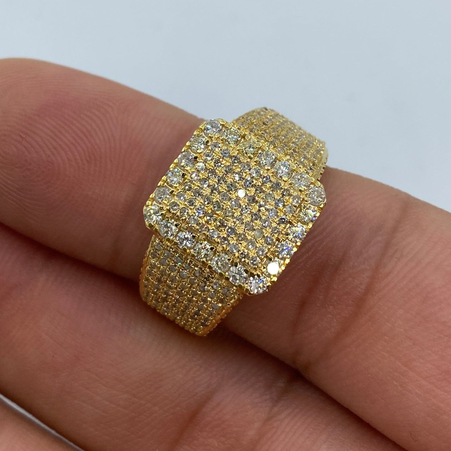 10K Square Thanos Diamond Ring