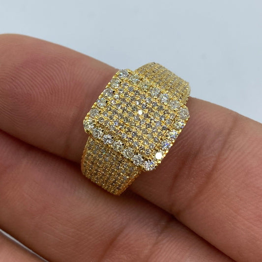 10K Square Thanos Diamond Ring