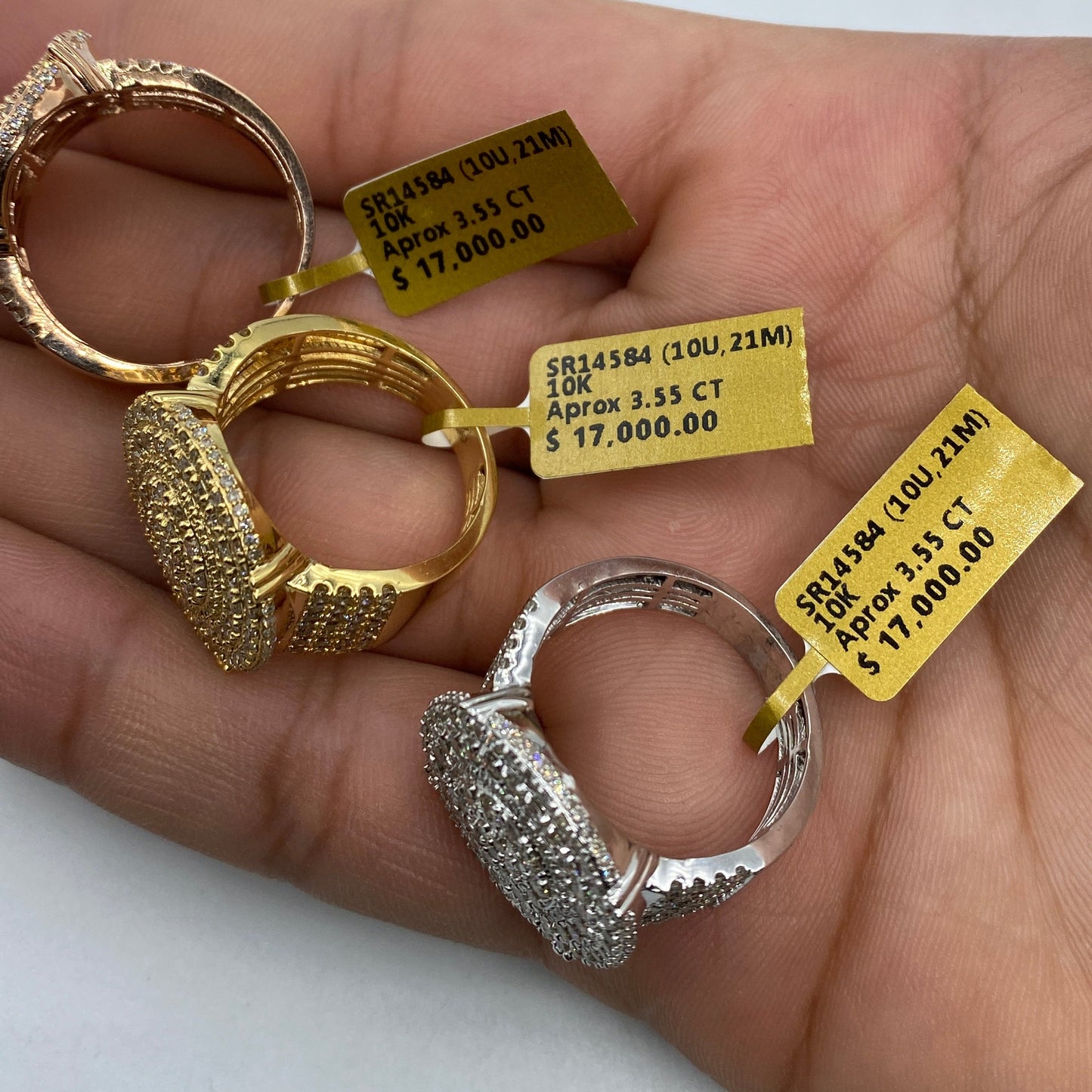 10K Circle Ring Diamond Style #1