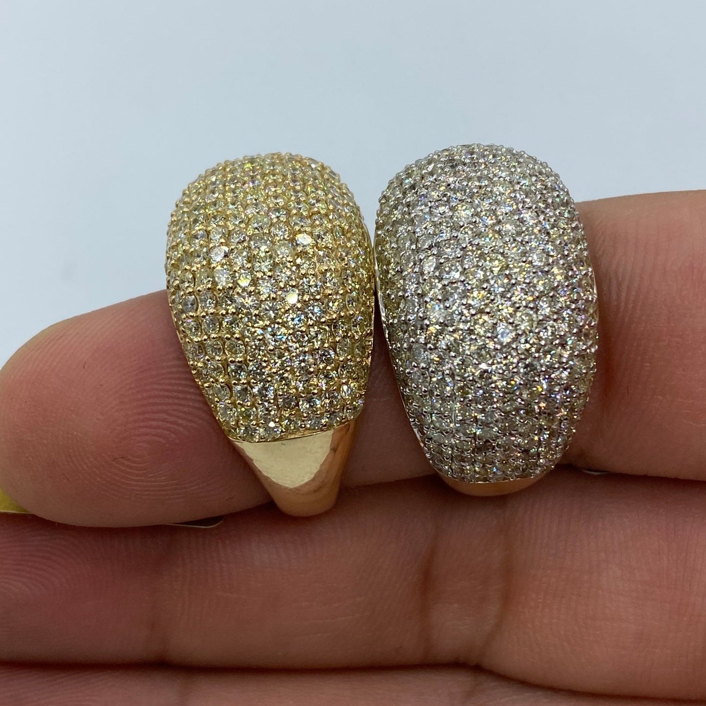 10K Dome Diamond Ring Style #1