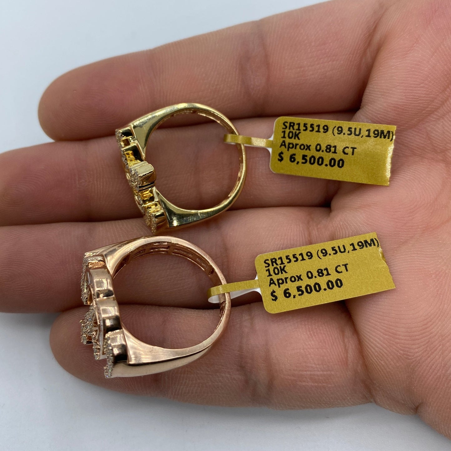 10K Allah Diamond Baguette Ring