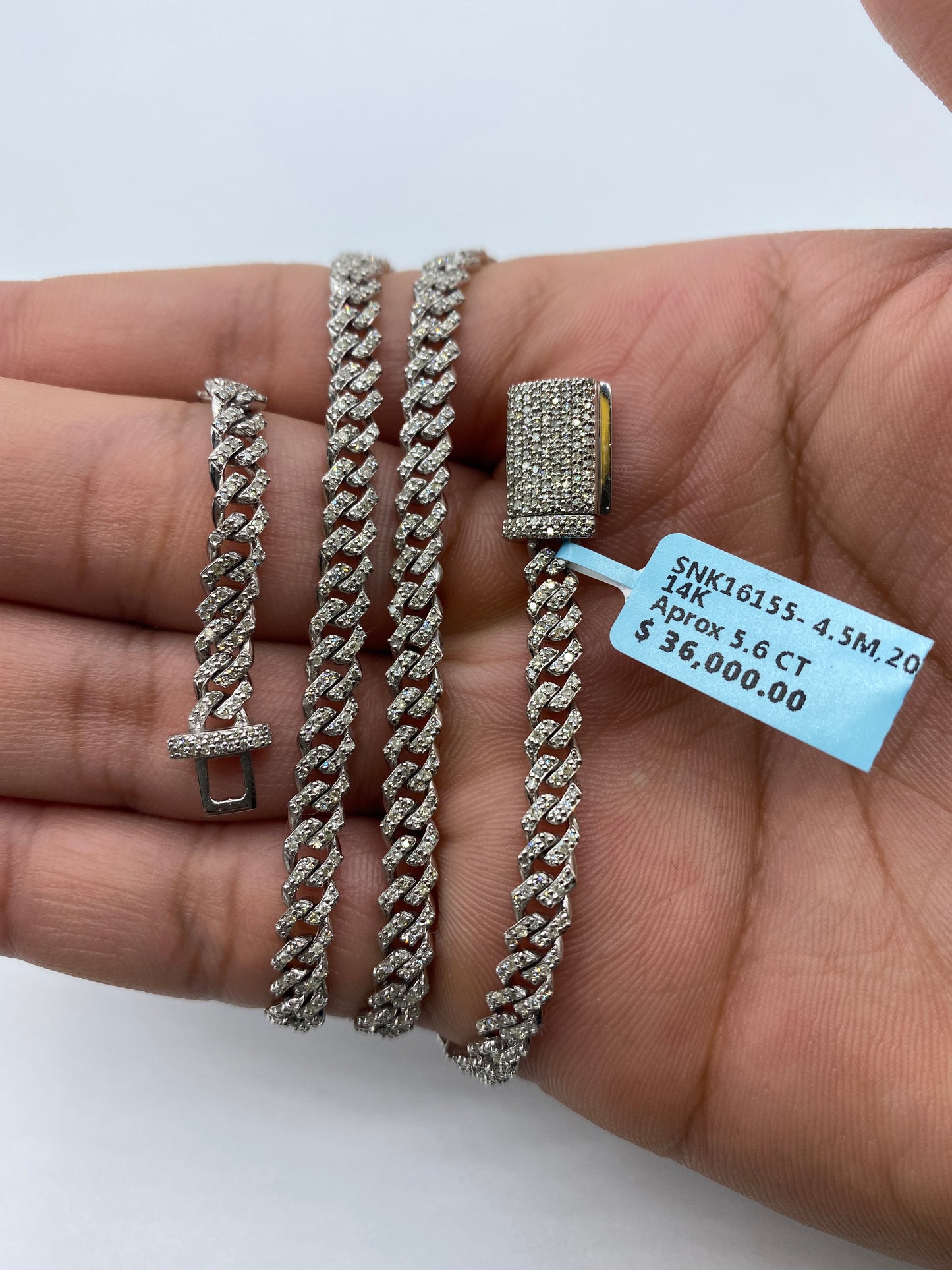 14K Cuban Chain 4.5mm, 20in