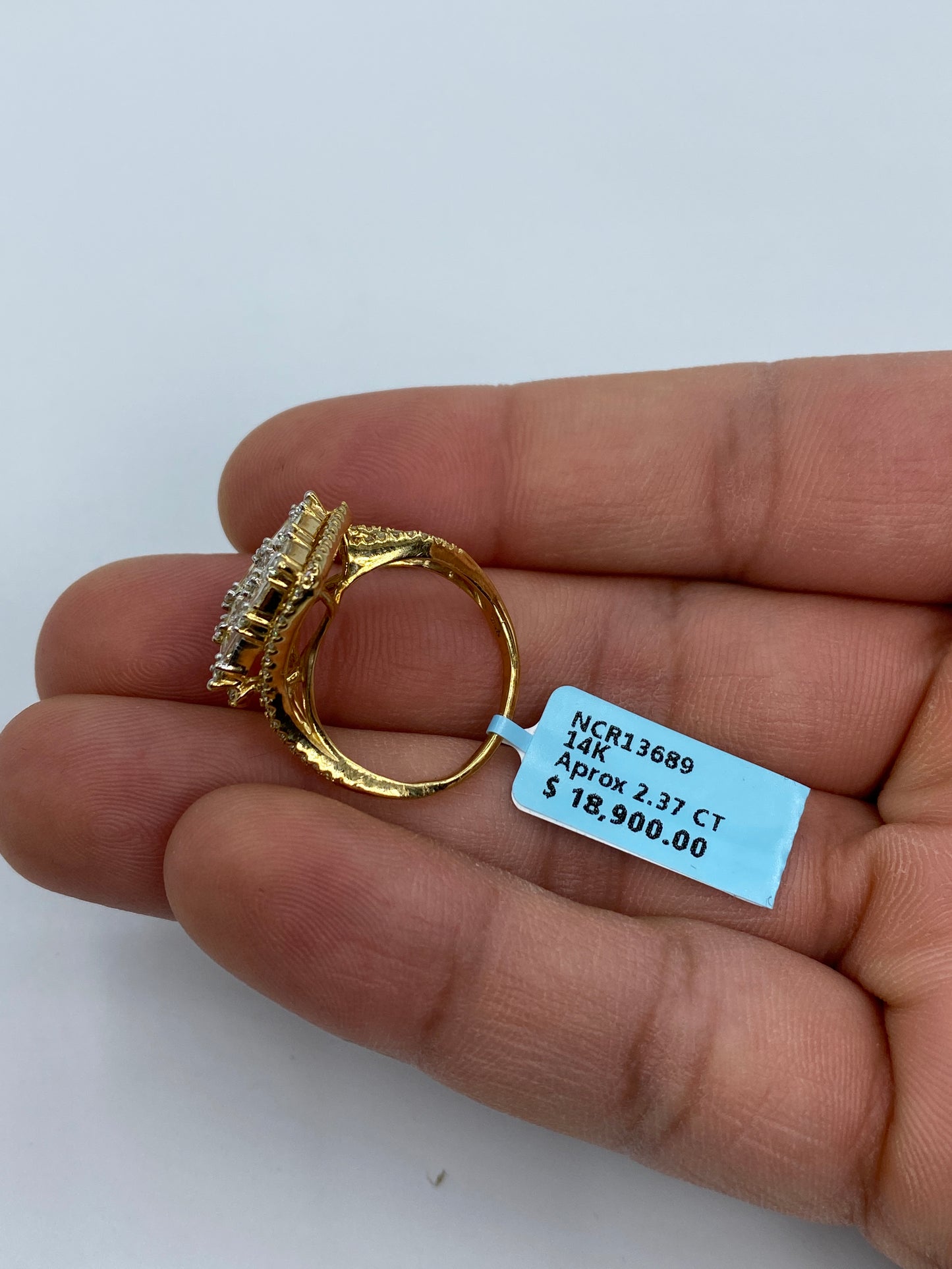 Large Diamond Baguette Ladies Ring