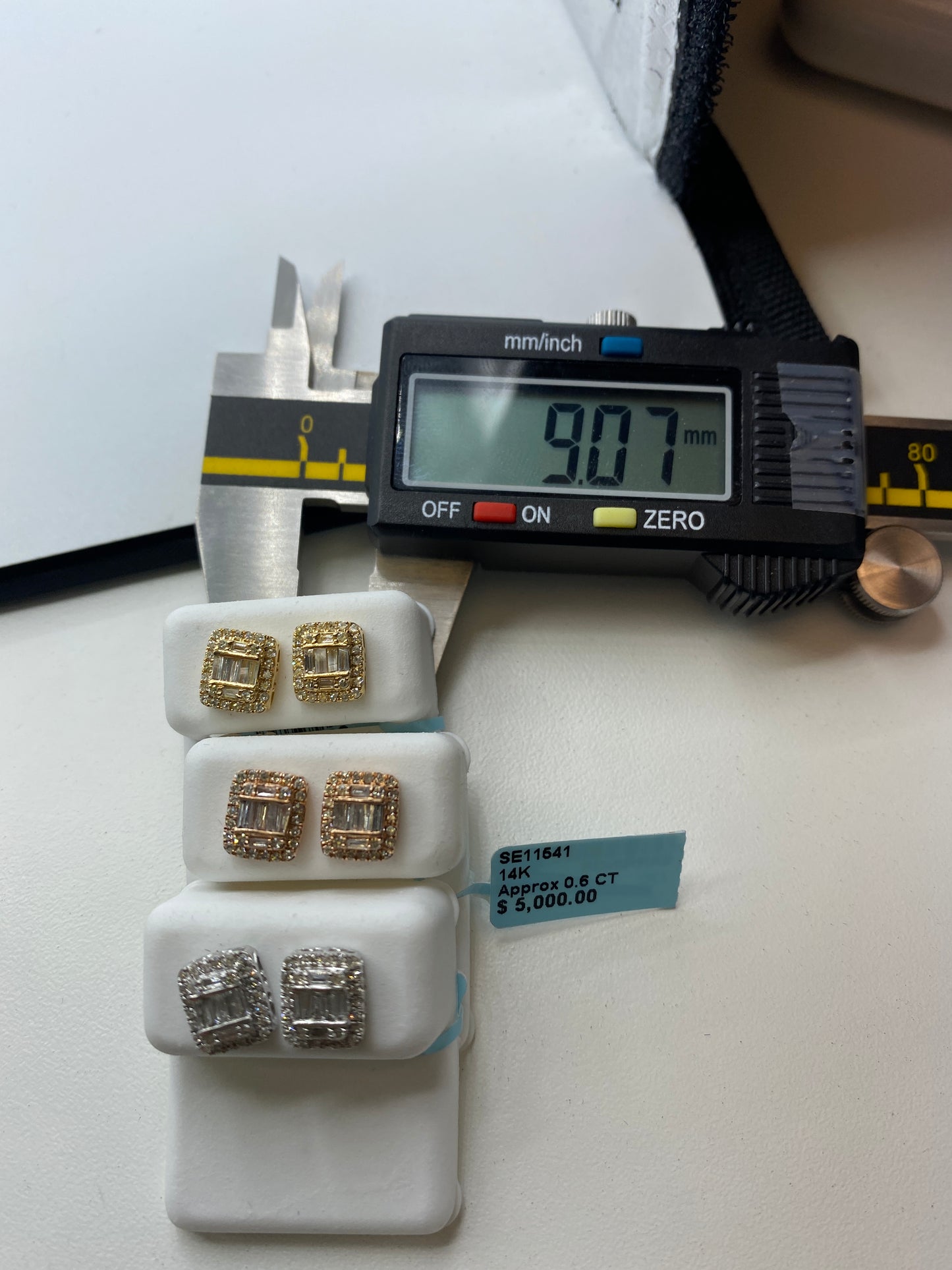 Rectangle Baguette Earrings