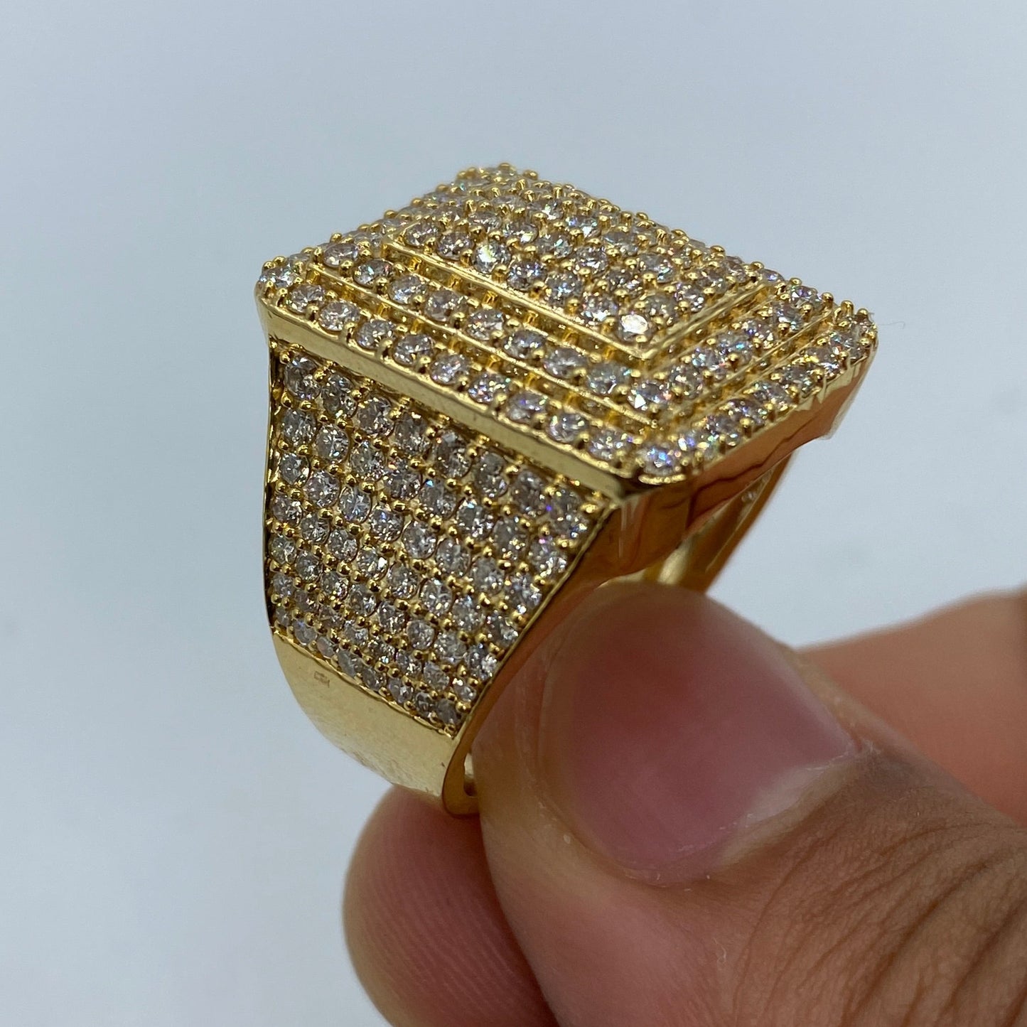 10K Rectangle Aphrodite Diamond Ring