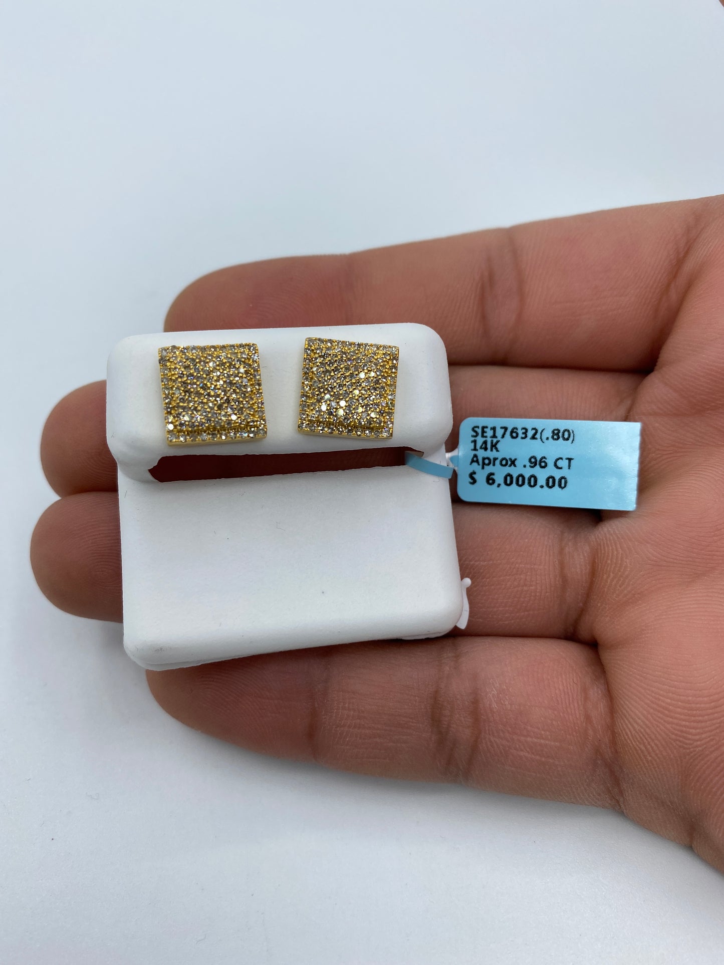 Square Flat Earrings