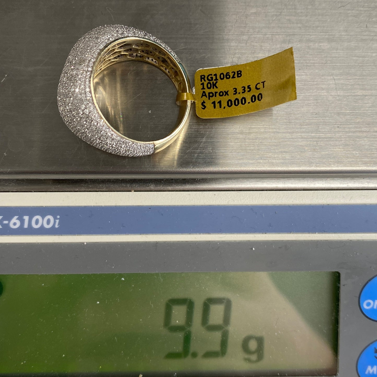 10K Dome Diamond Ring Style #2