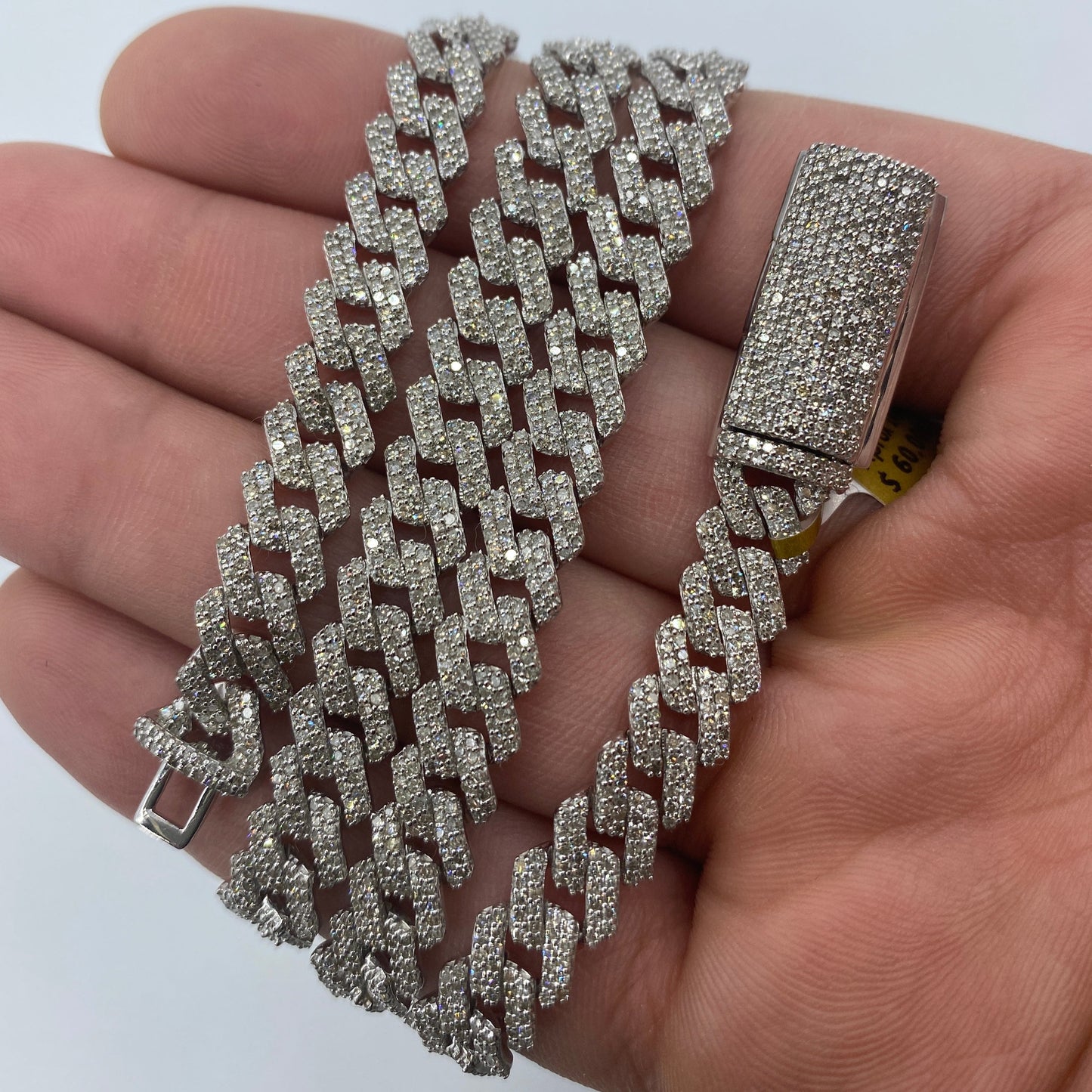 10K 8MM Cuban Link Diamond Chain 22"