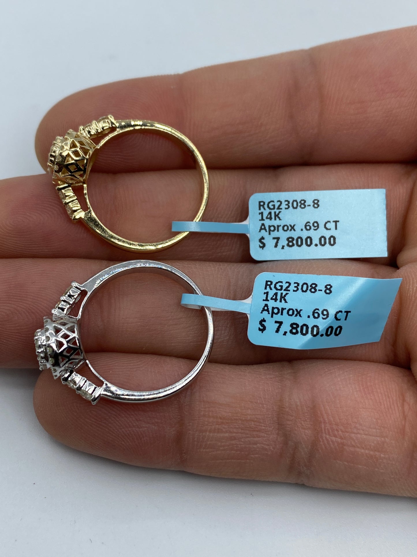 Circle Baguette Engagement Ring