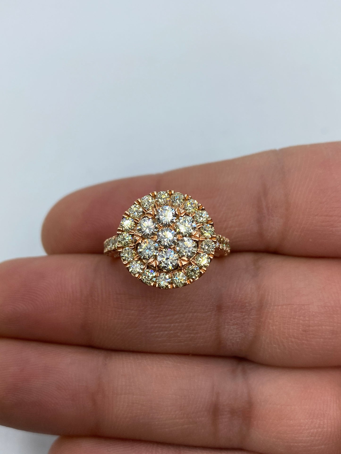 Rose Gold Circle Engagement Ring