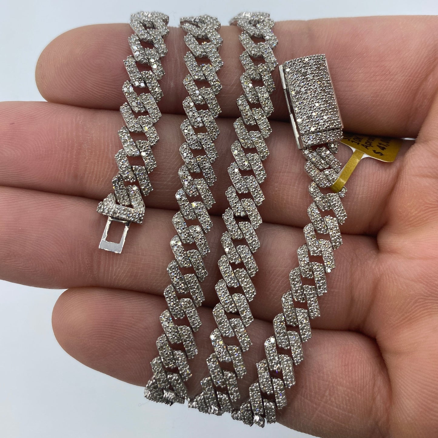 10K 6.5MM Cuban Link Diamond Chain 20"