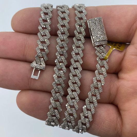 10K 6.5MM Cuban Link Diamond Chain 20"