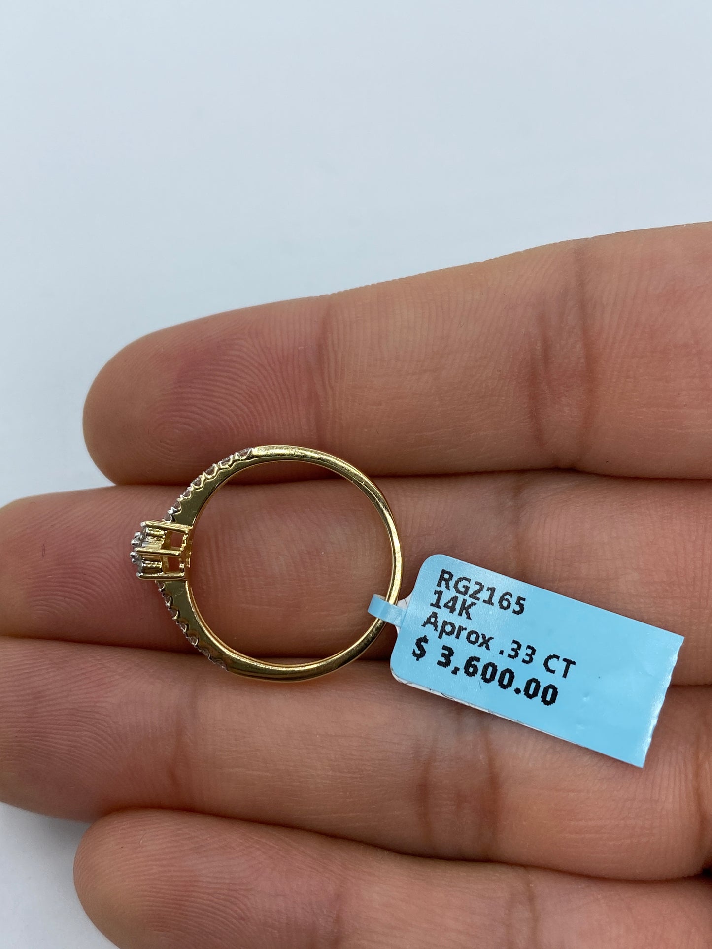 Small Flower Engagement Ring