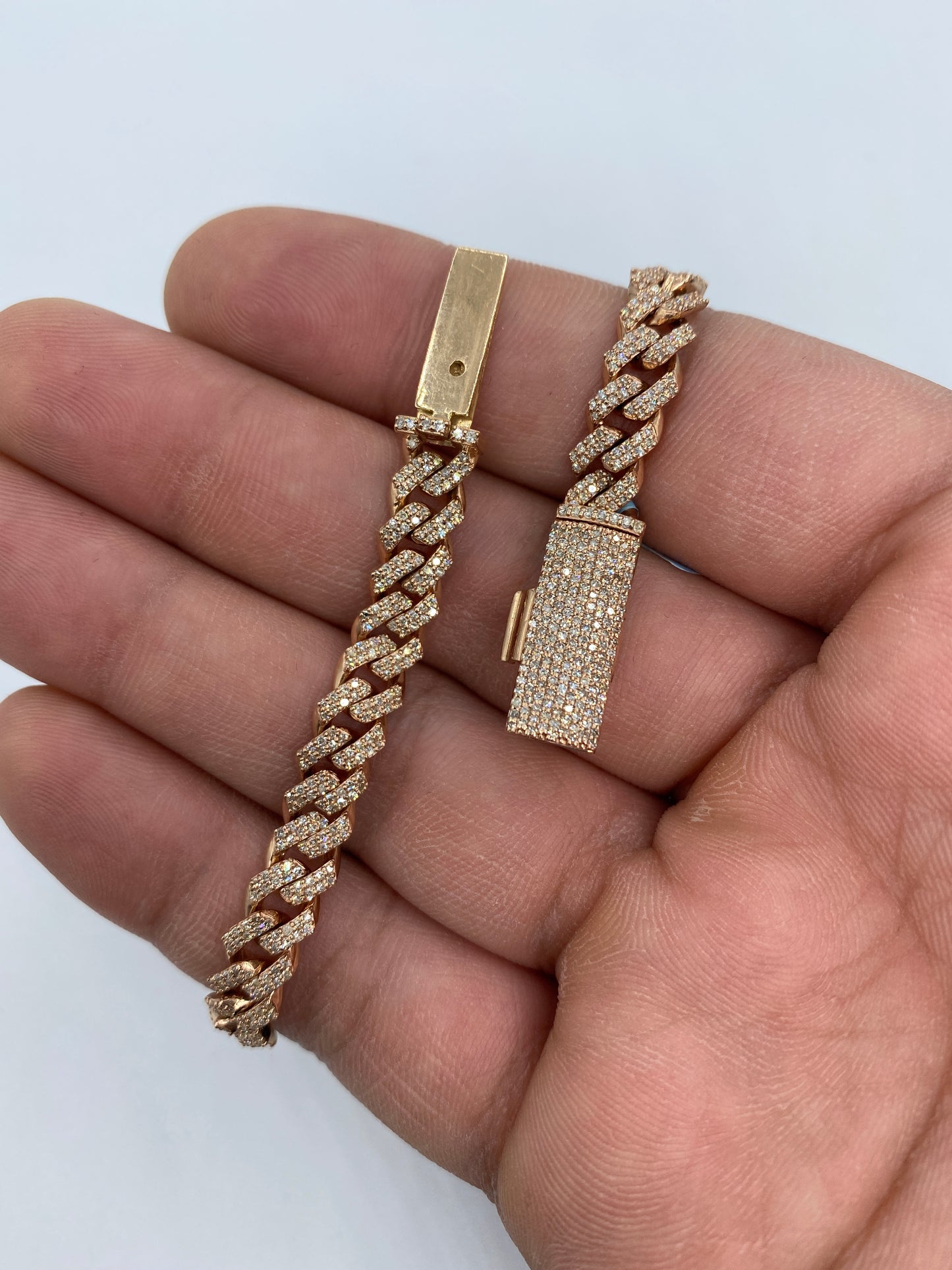 14K Cuban Bracelet 6.5mm, 7.5in