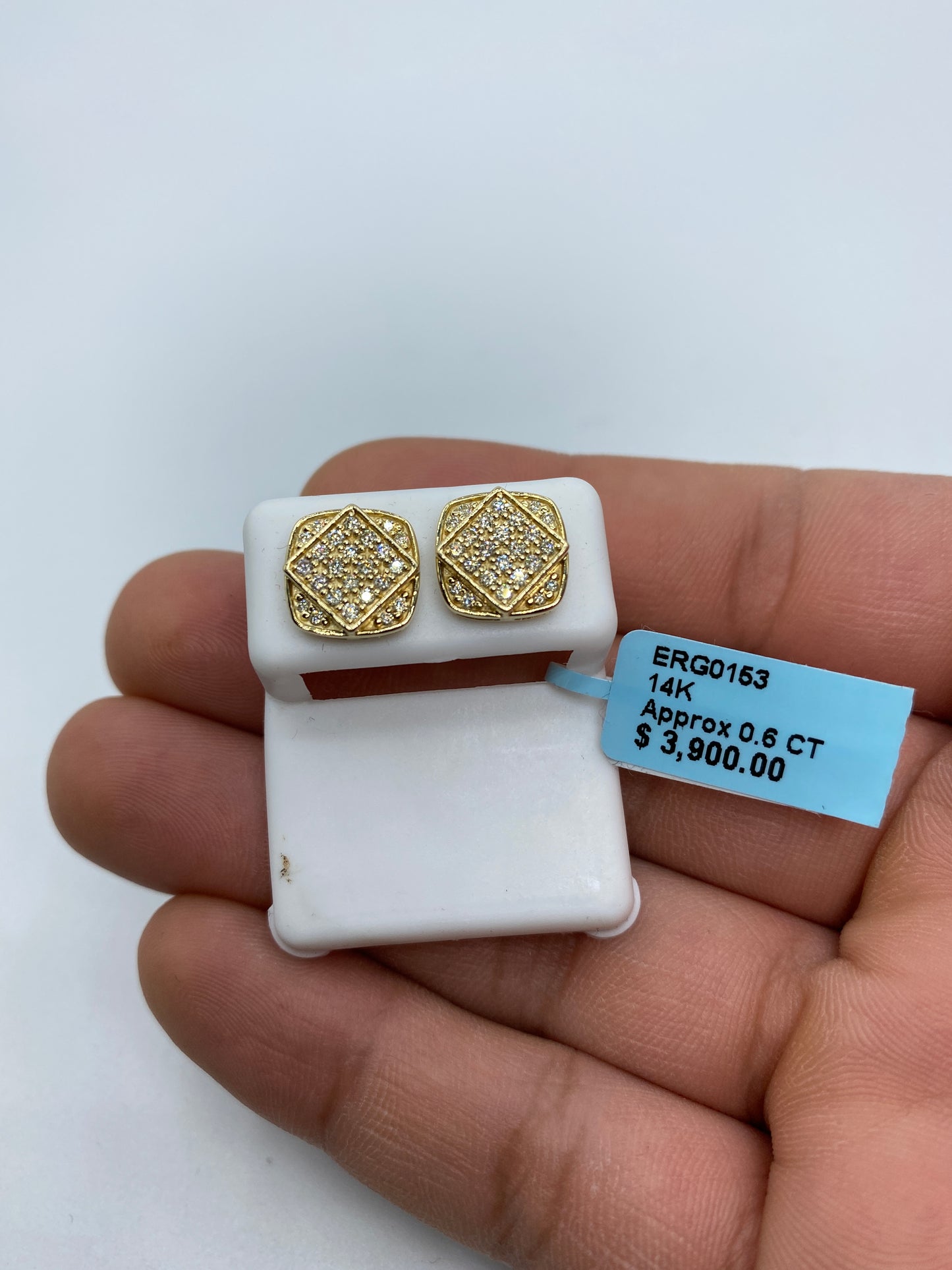 Square Infinity Earrings Large