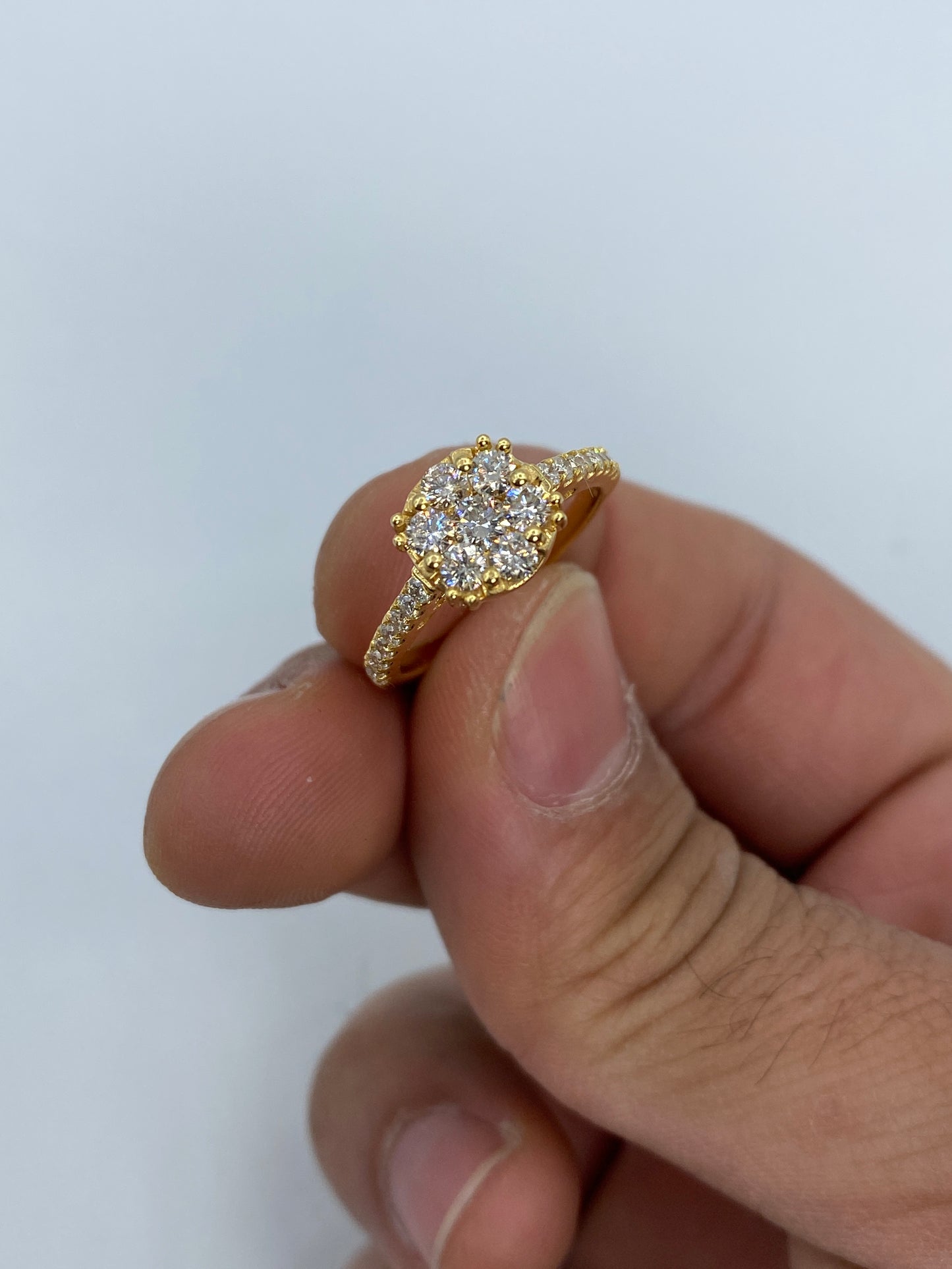 Flower Engagement Ring