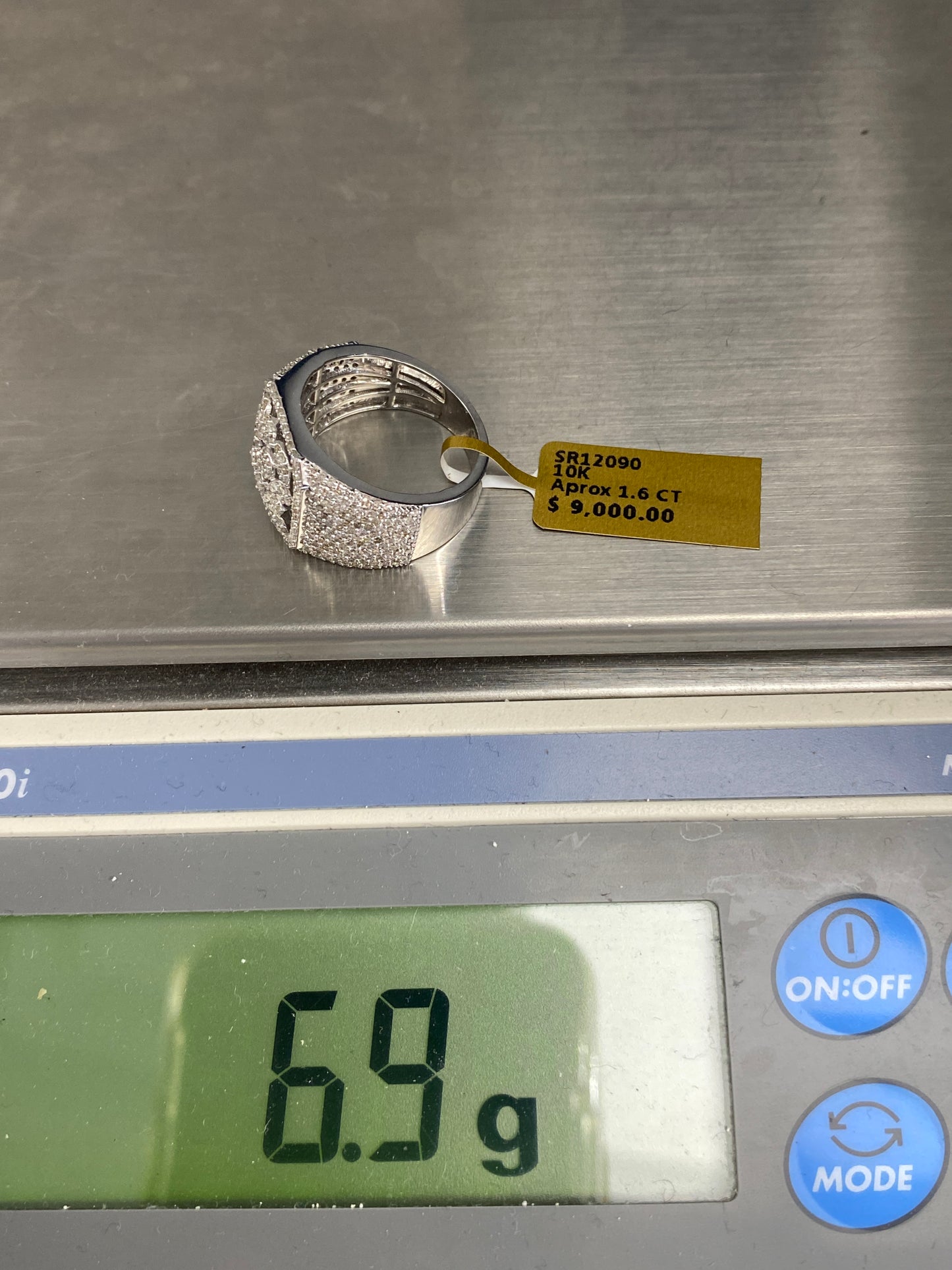 10K Floral Square Ring