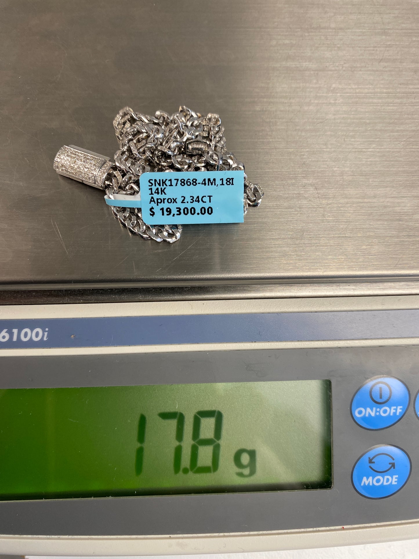 14K Cuban Chain 4mm, 18in