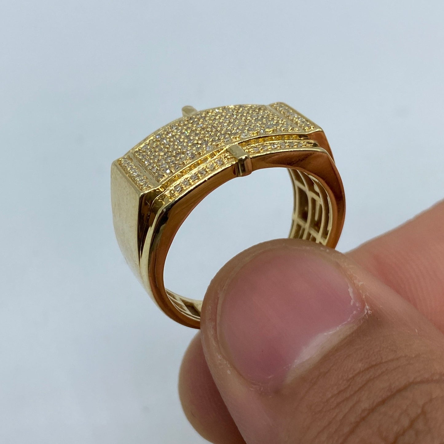 10K Rectangle Diamond Ring