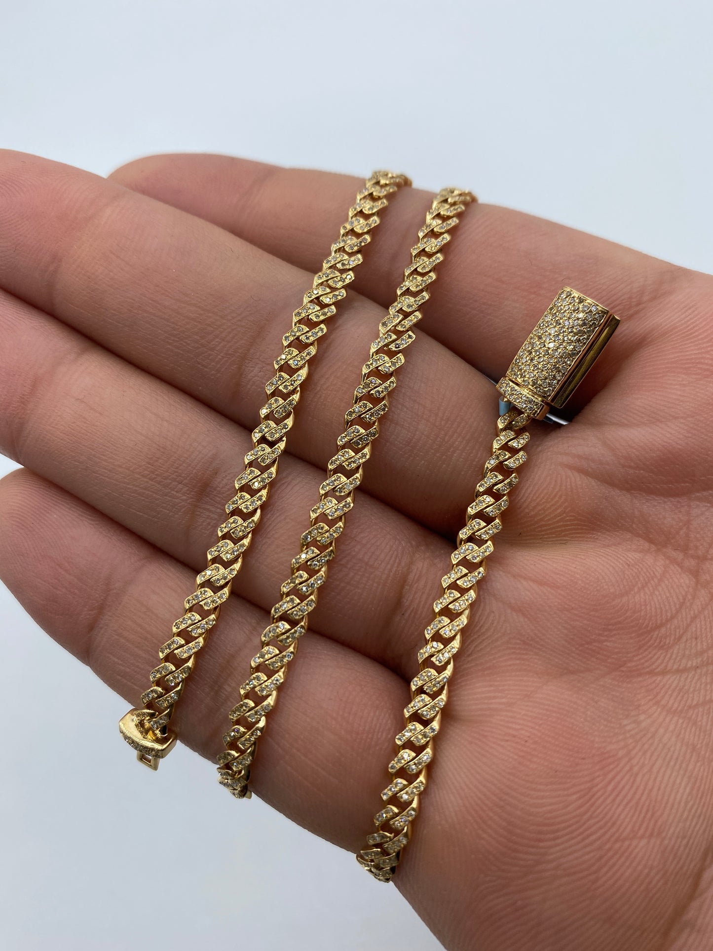 14K Cuban Chain 4mm, 16in