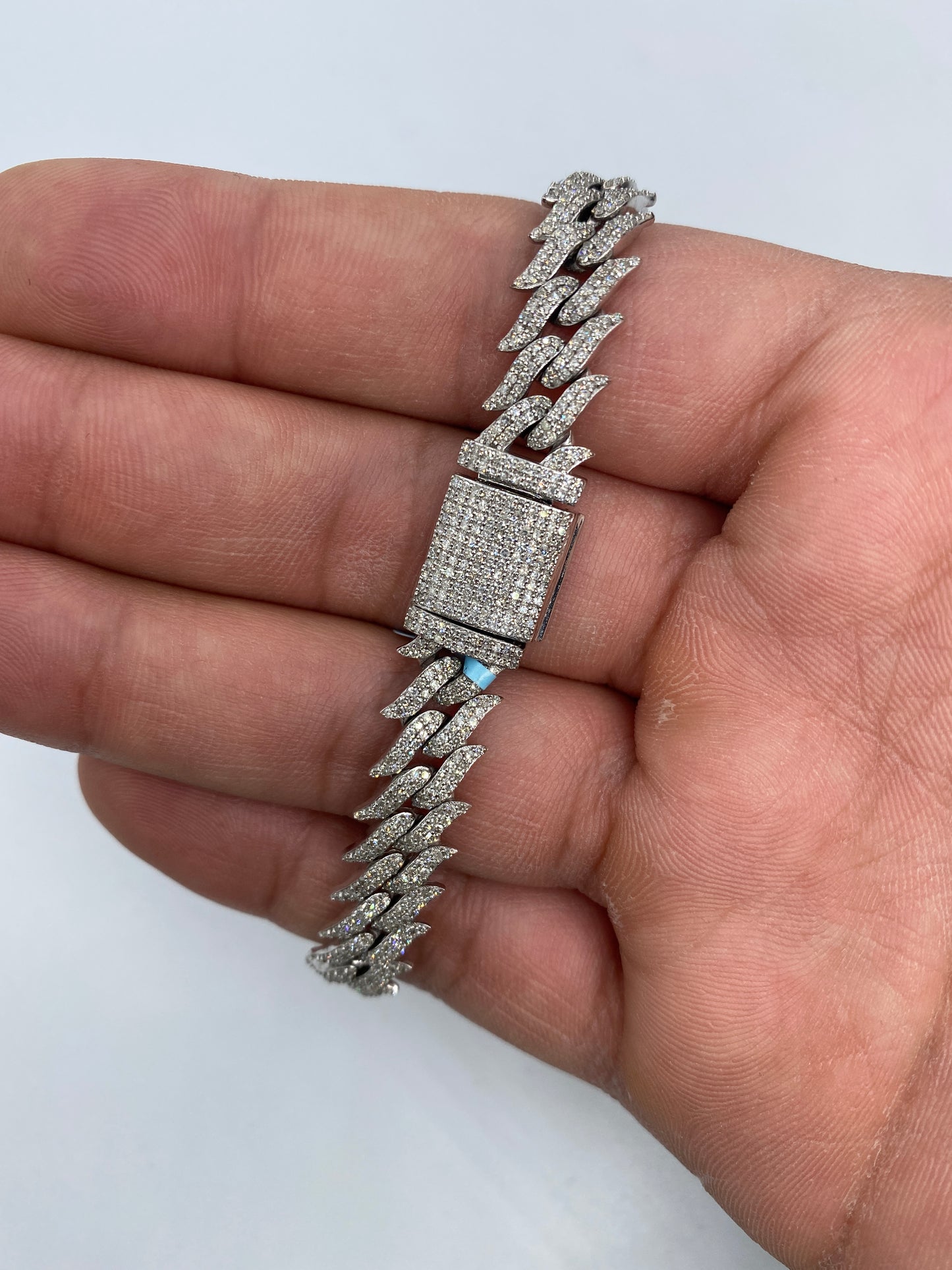 14K Cuban Thorn Bracelet 10mm, 8in