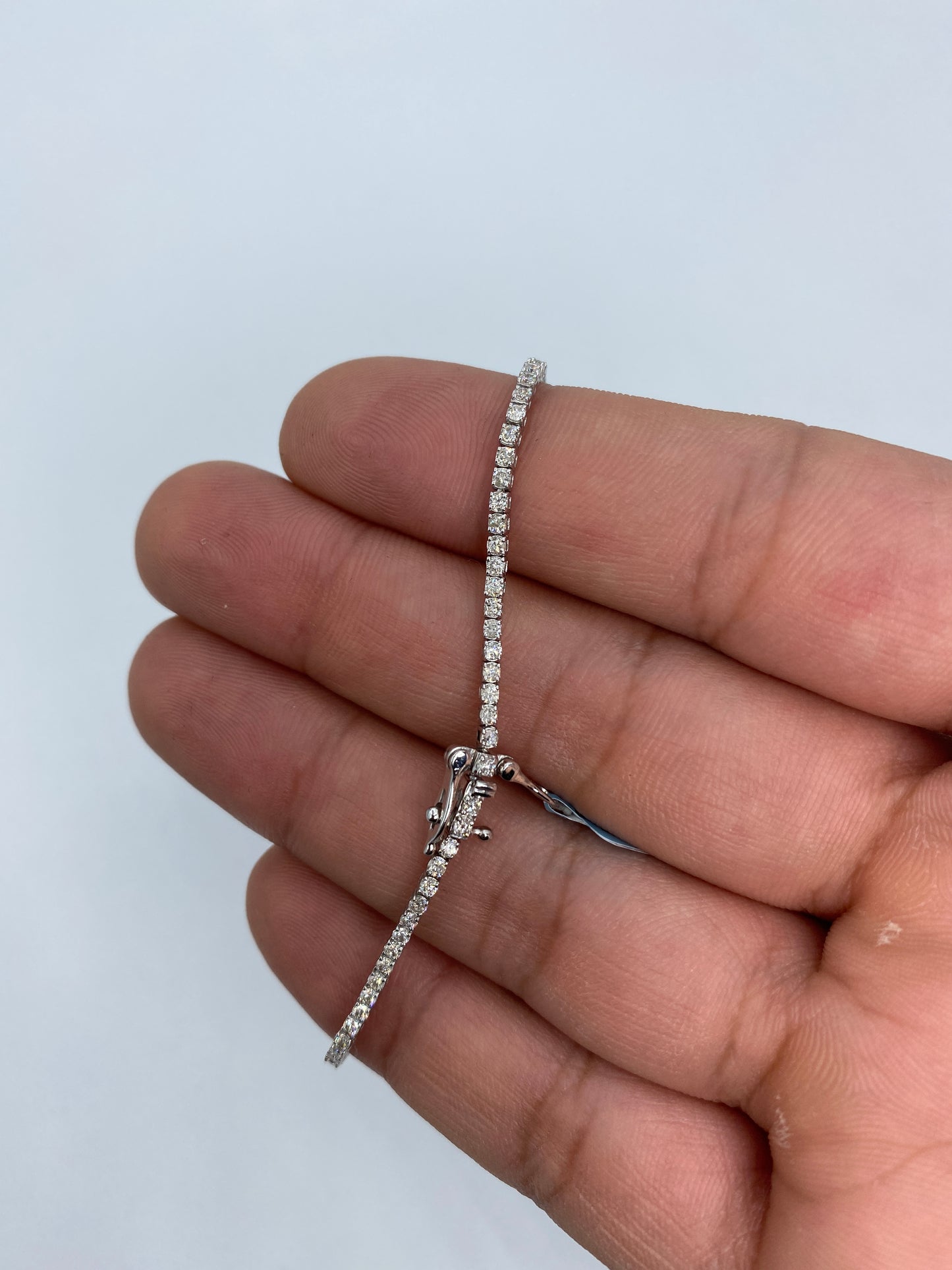 14K Tennis Bracelet 1.6mm, 7in