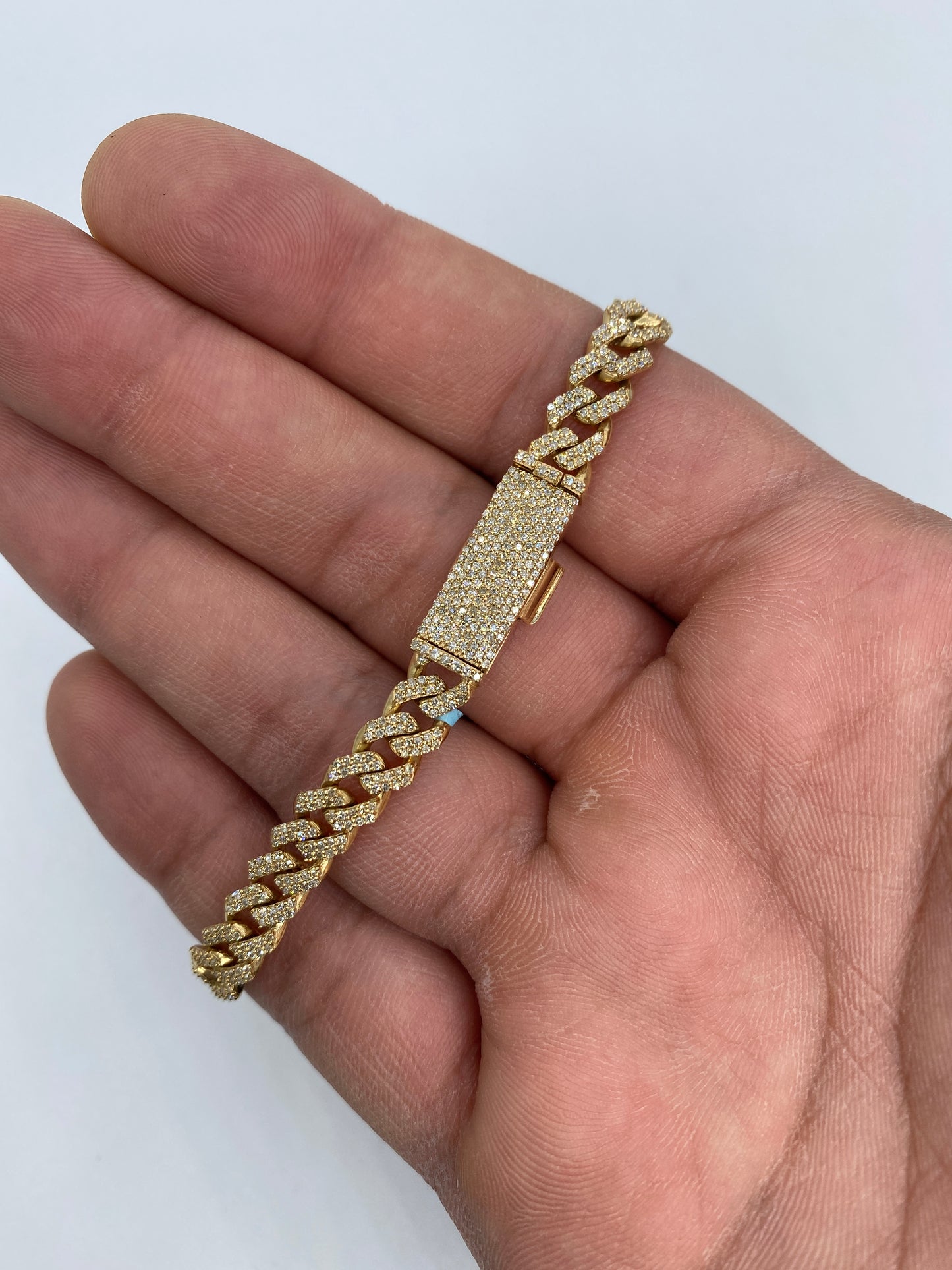 14K Cuban Bracelet 6.5mm, 8in