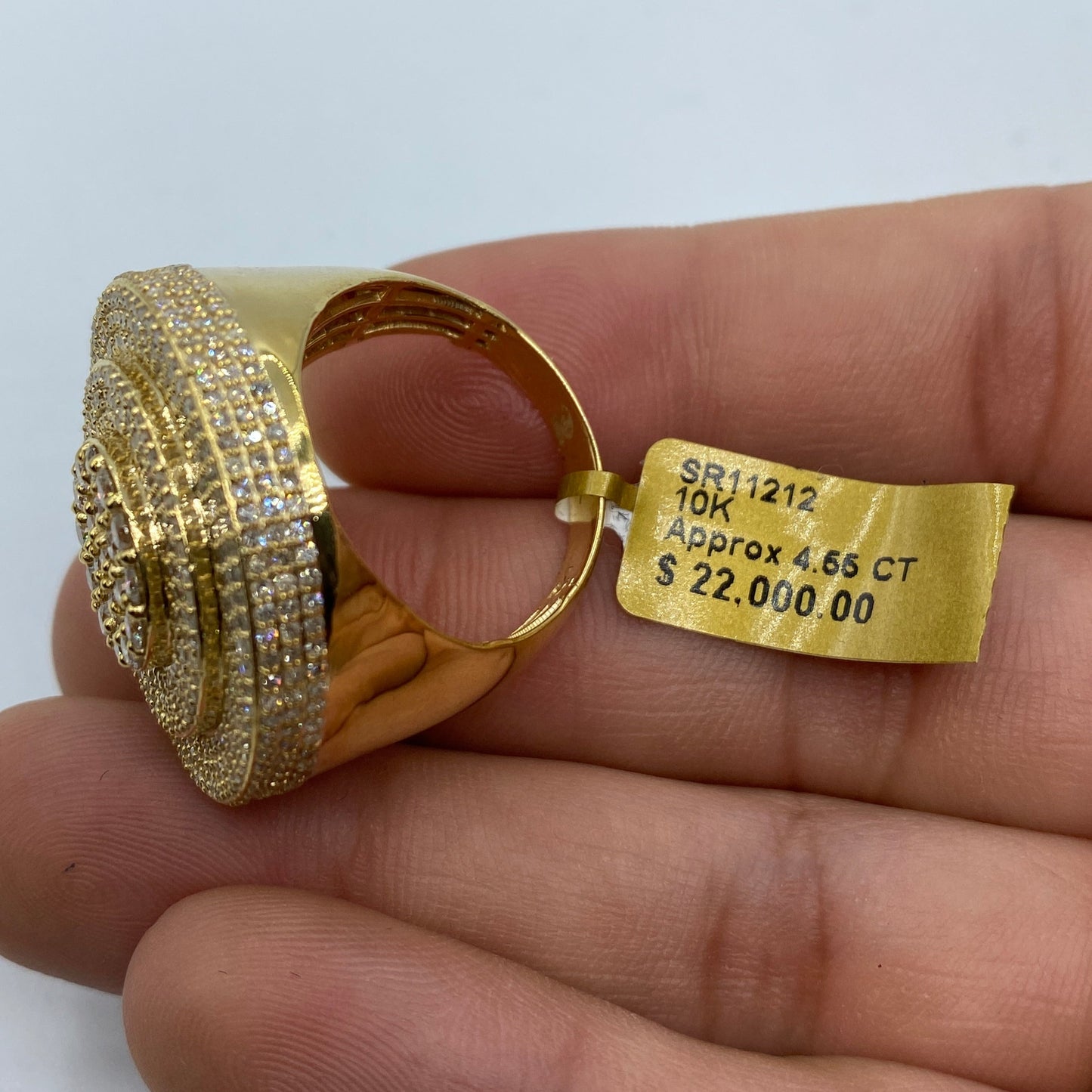 10K Circle Zeus Diamond Ring Size #2