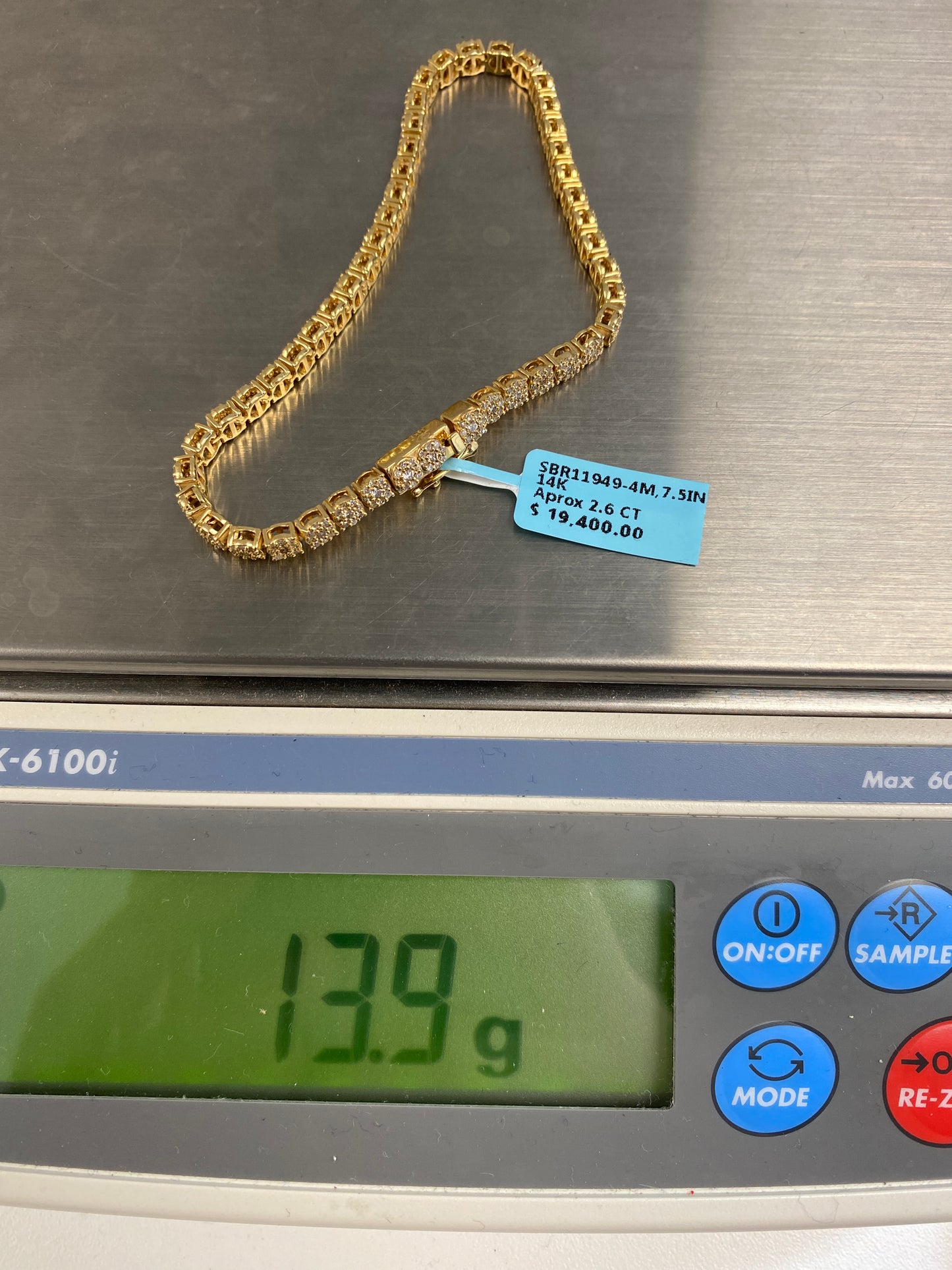 14K Tennis Bracelet 4mm