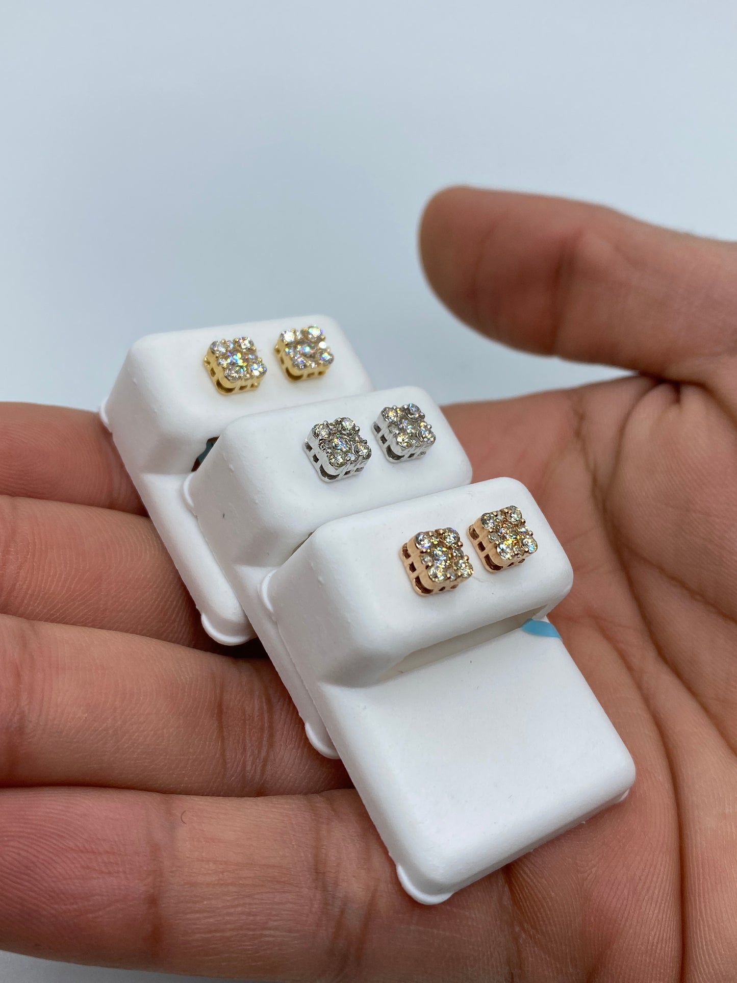 Square Stud Earrings Size #2