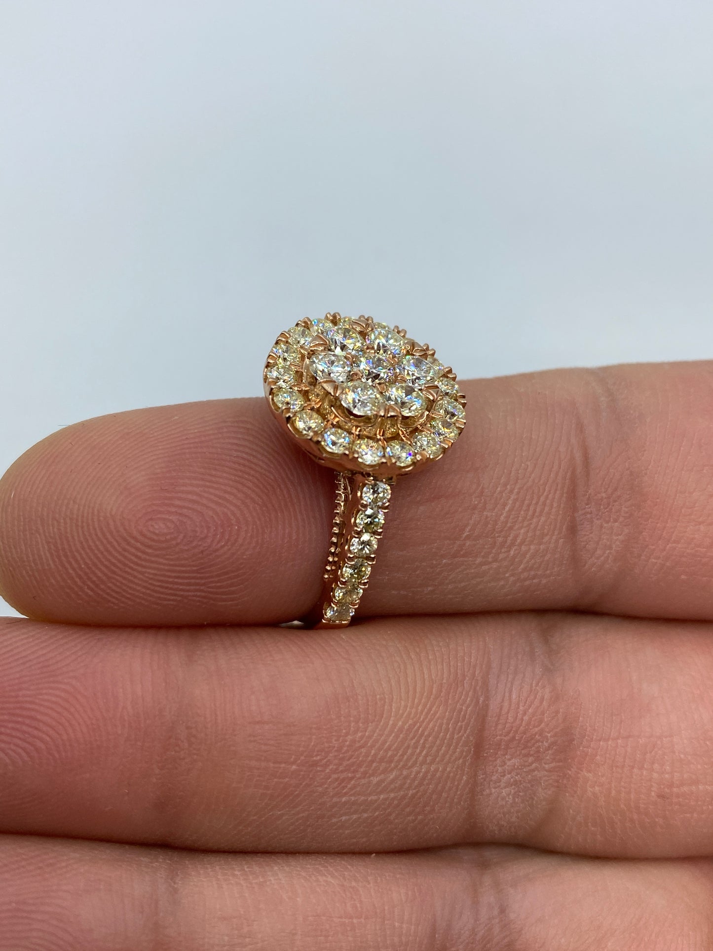 Rose Gold Circle Engagement Ring