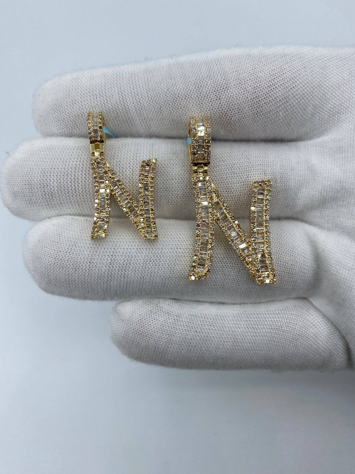 14K N Baguette Initial