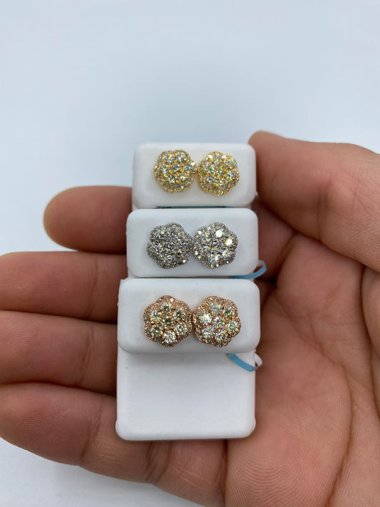 3D Flower Earrings Large