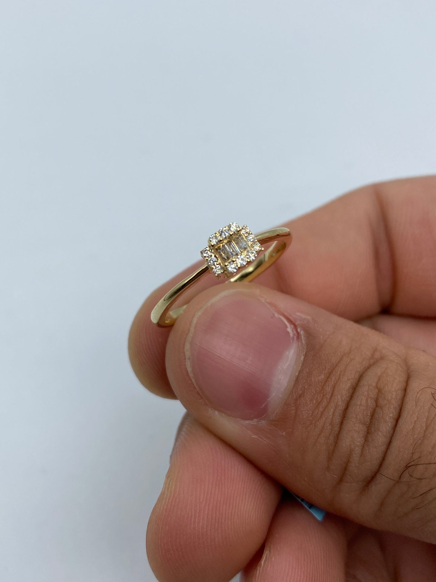 Minimal Baguette Engagement Ring