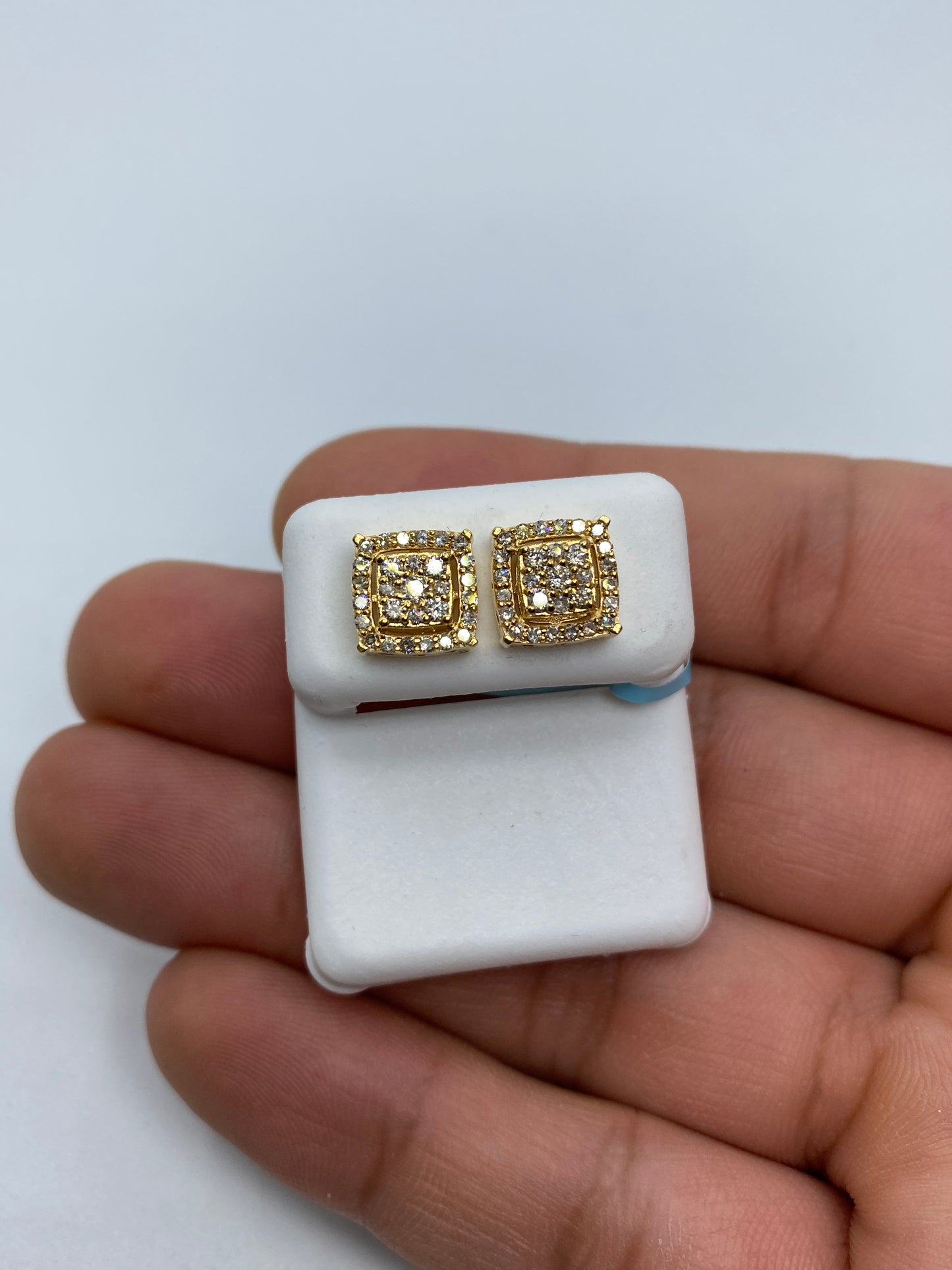 Square Box Earrings Large